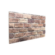 Zidne panele 10 pcs Smeđa i siva 100 x 50 cm EPS pjena
