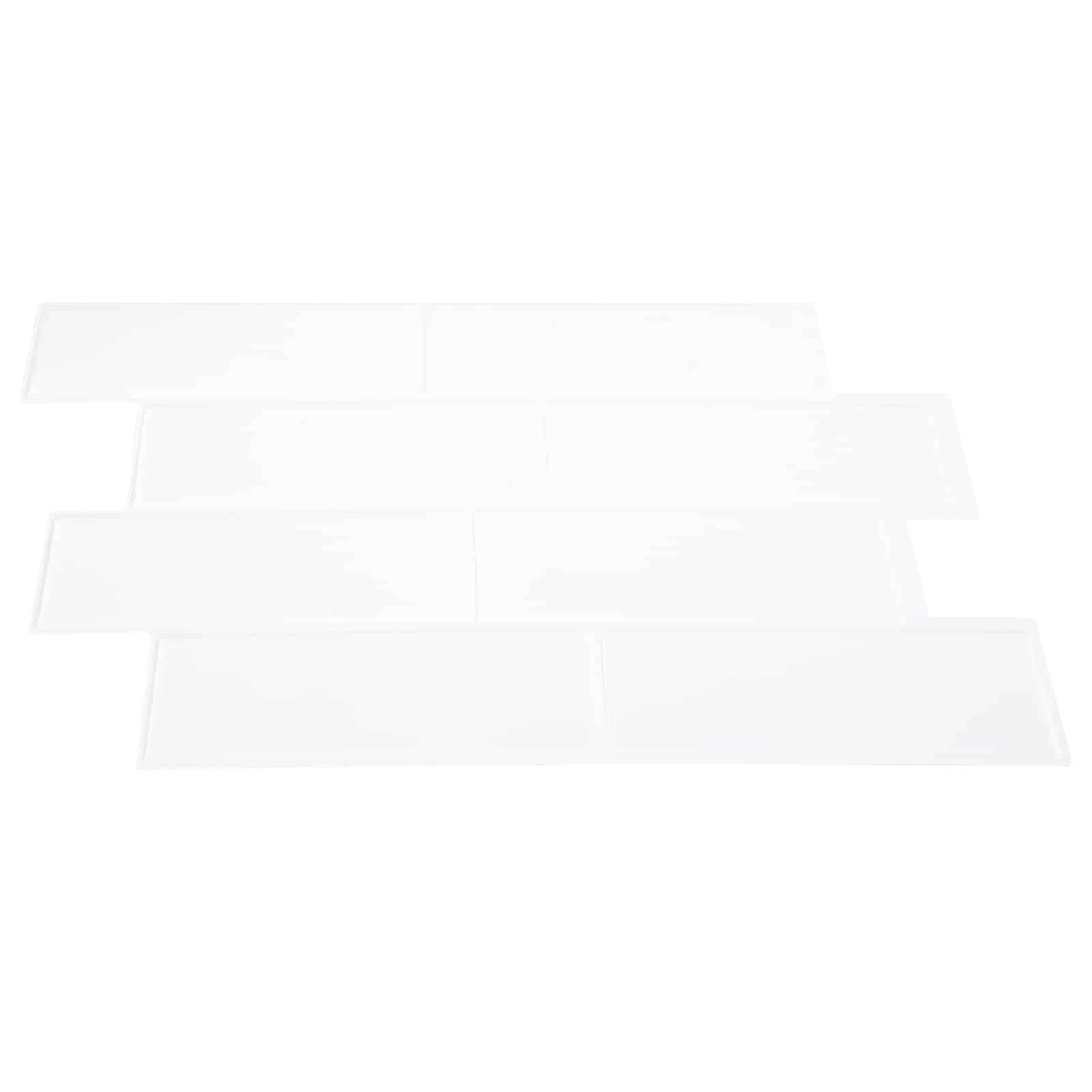 Subway pločica 20 pcs Bijela 29 x 21 cm Poliuretan i PET