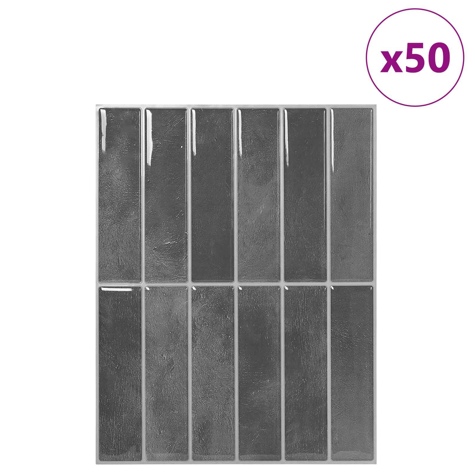 Pravougaona keramika 50 pcs Siva 29 x 23 x 0,08 cm