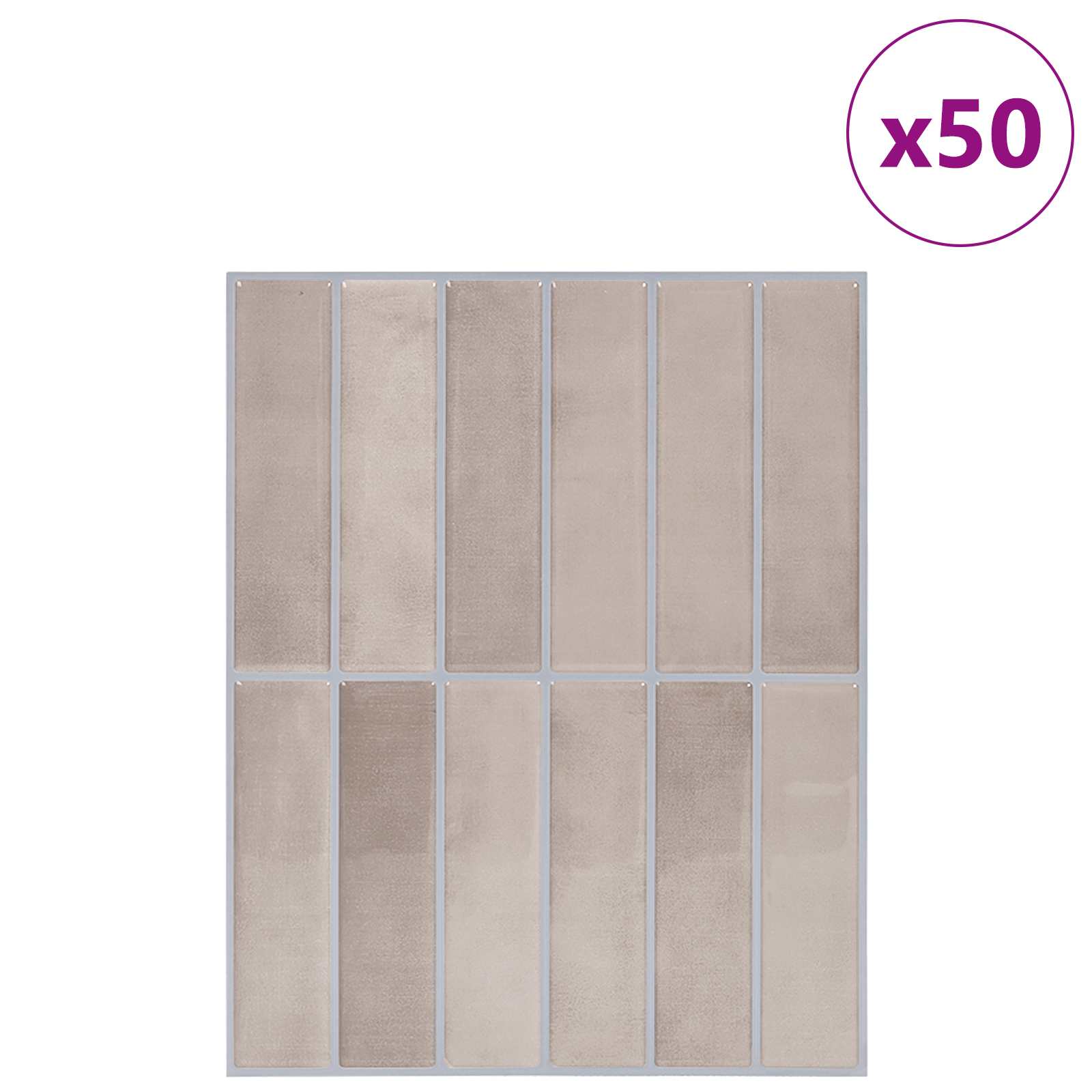 Pravougaona keramika 50 pcs Bež kava 29 x 23 x 0,08 cm