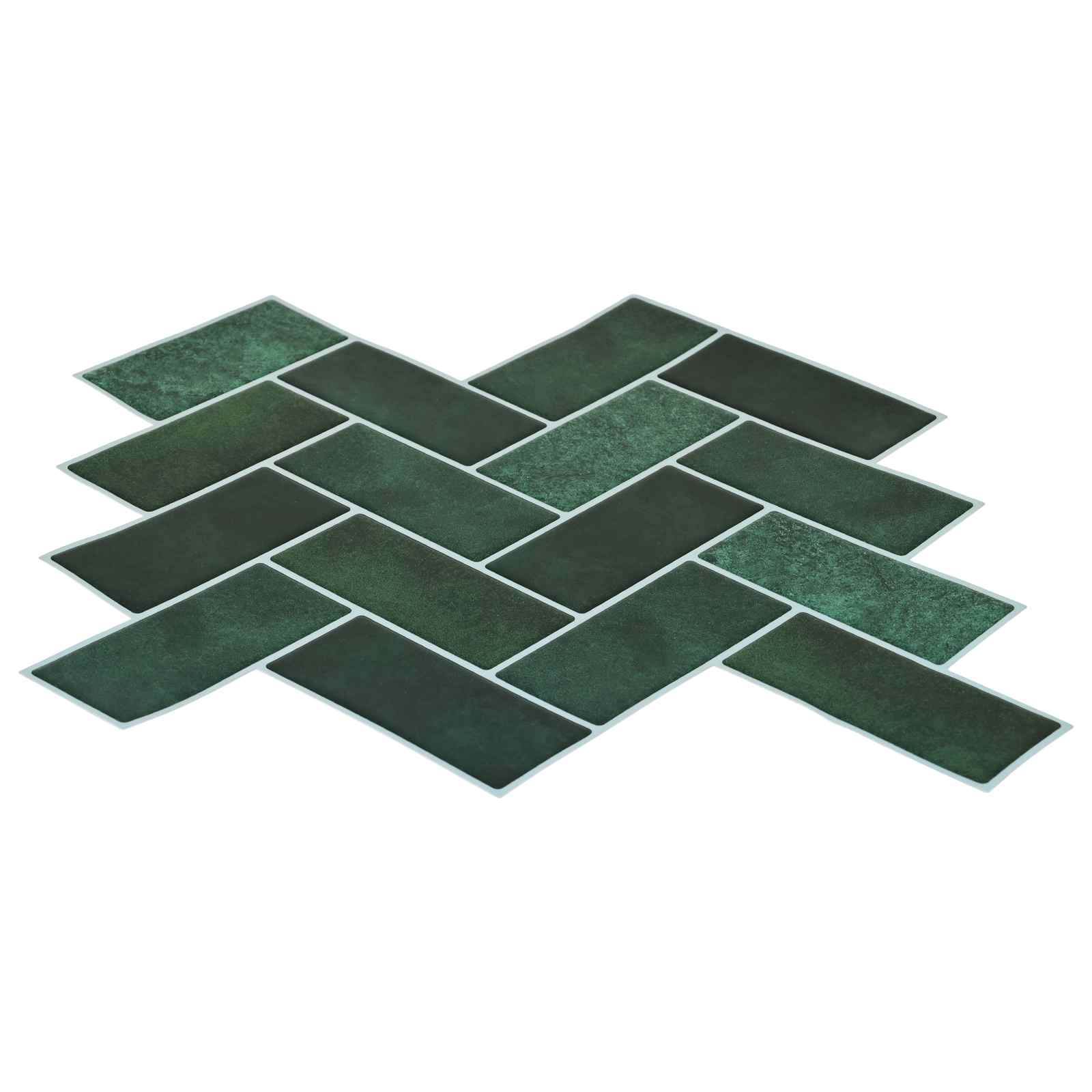 Pločica riblja kost 20 pcs Tamnozelena 30 x 30 cm