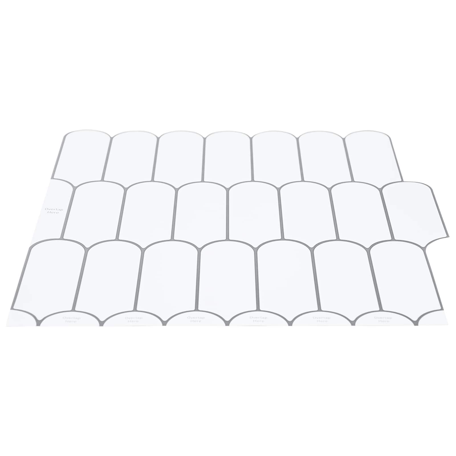 Pernata pločica 10 pcs Bijela siva 30 x 30 cm Poliuretan i PET