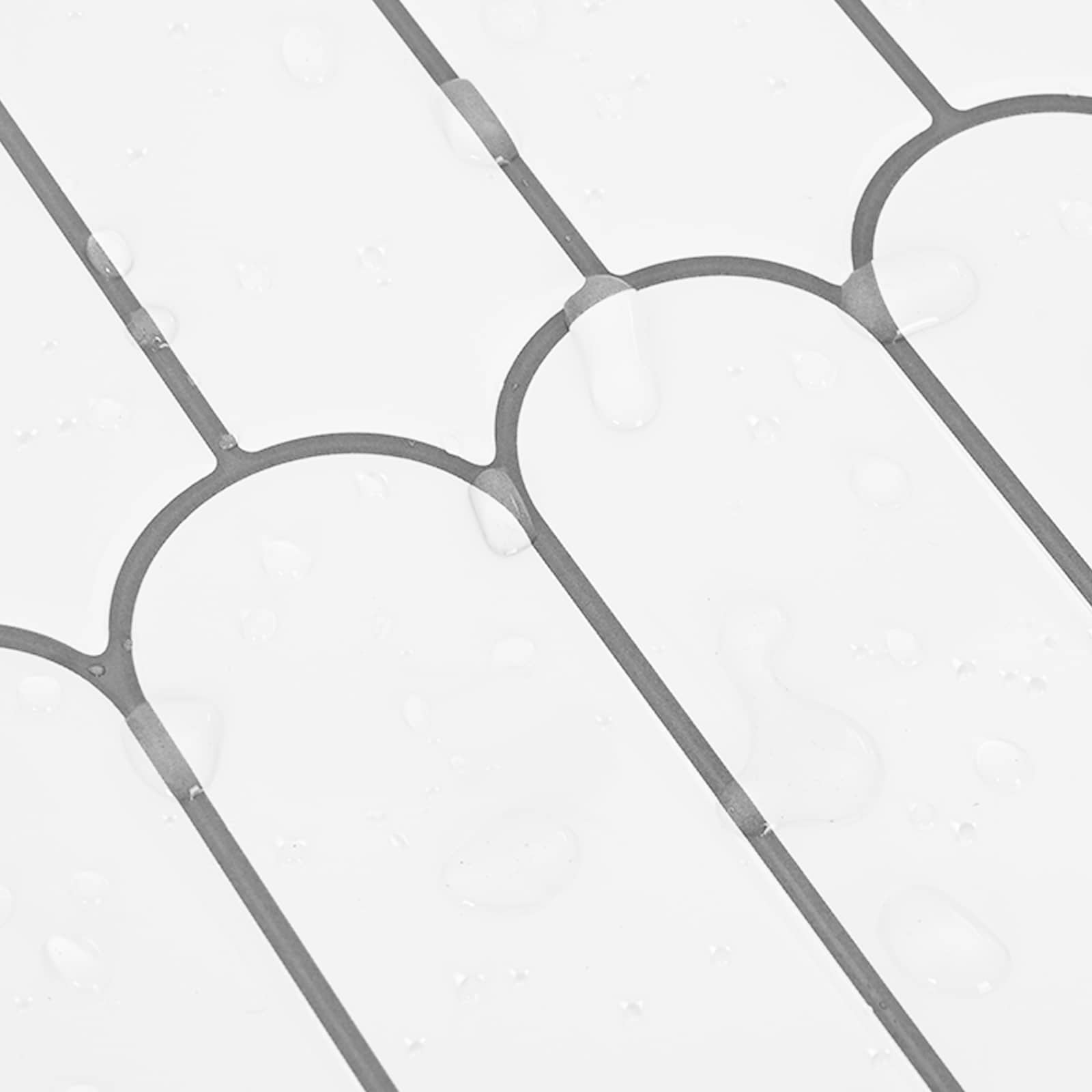Pernata pločica 20 pcs Bijela siva 30 x 30 cm Poliuretan i PET