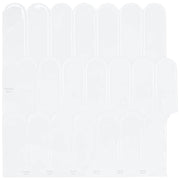 Pernata pločica 50 pcs Bijela 30 x 30 cm Poliuretan i PET