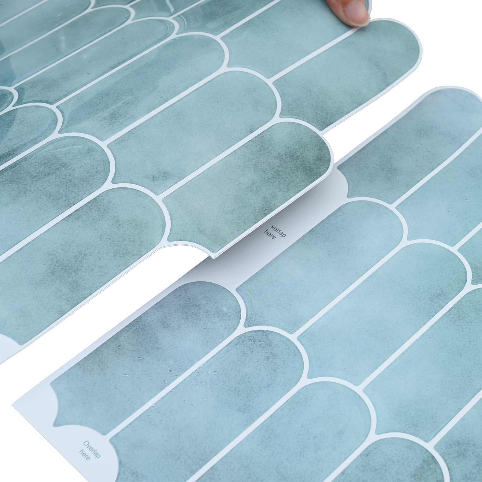 Pernata pločica 10 pcs Zelena 30 x 30 cm Poliuretan i PET