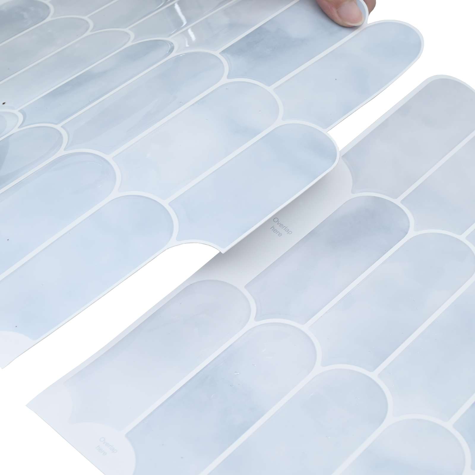 Pernata pločica 20 pcs Svjetloplava 30 x 30 cm Poliuretan i PET