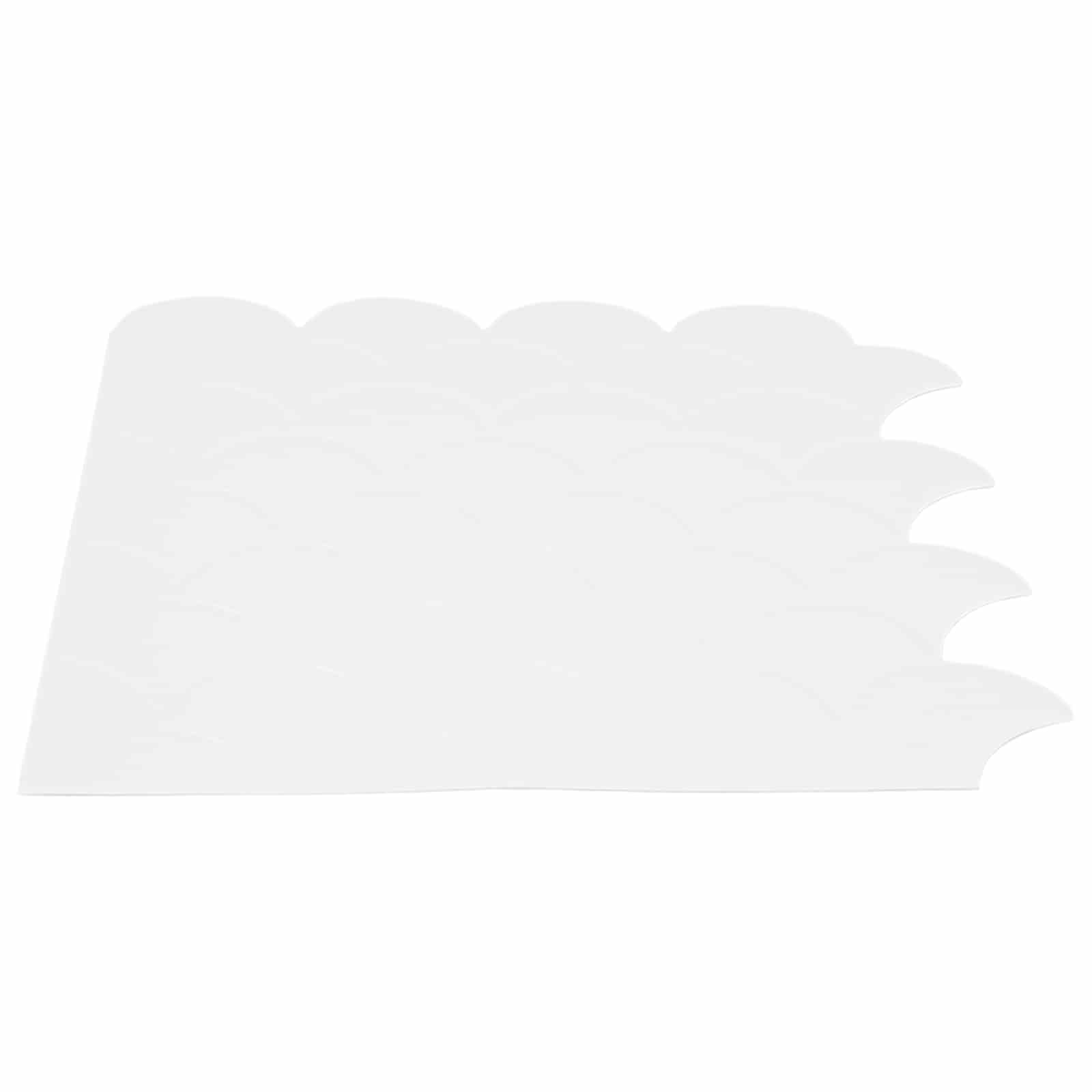 Pločica riblje ljuske 50 pcs Bijela 30 x 30 cm Poliuretan i PET