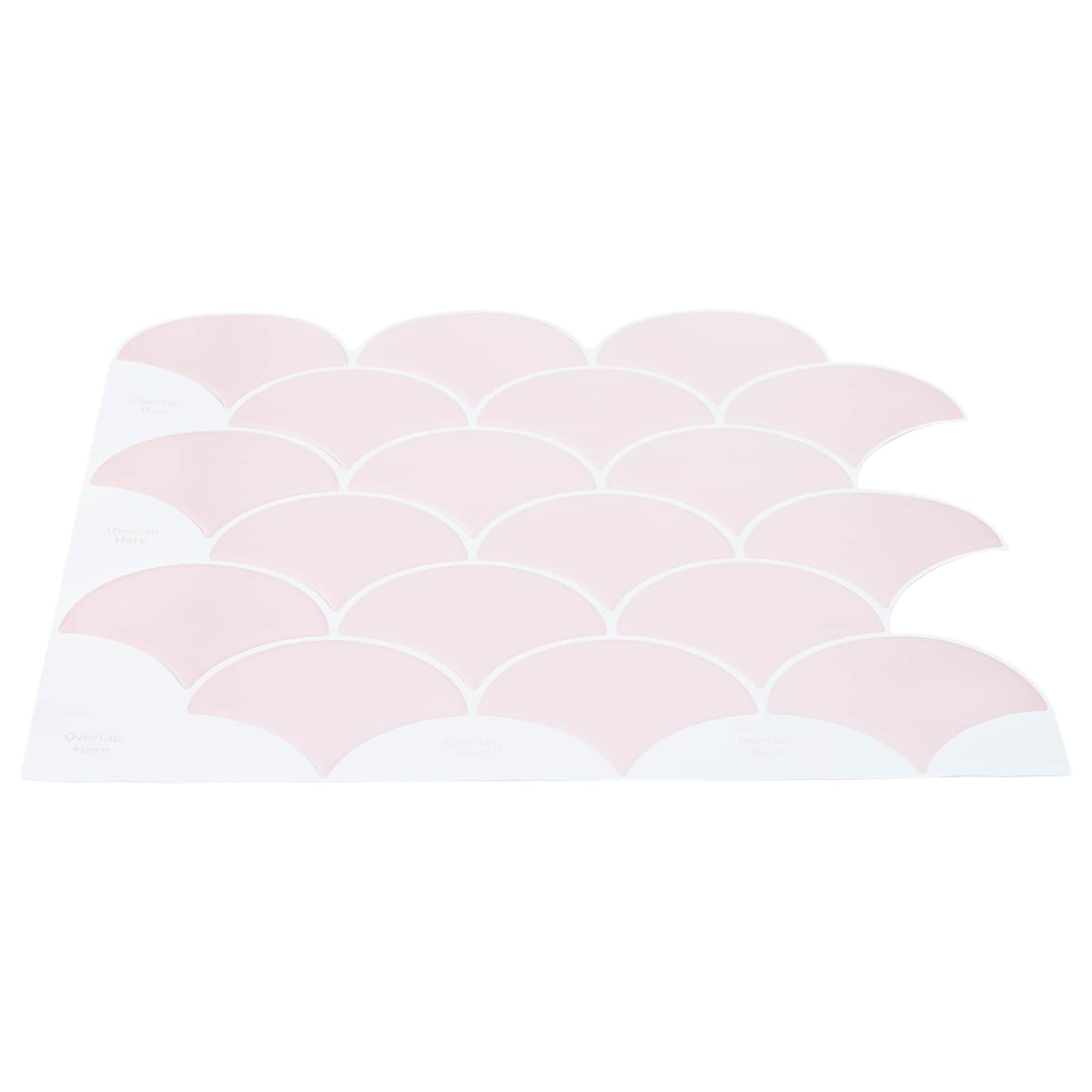 Pločica riblje ljuske 50 pcs Svijetlo ružičasta 30 x 30 cm