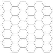 Heksagonska pločica 50 pcs Bijela siva 30 x 30 cm