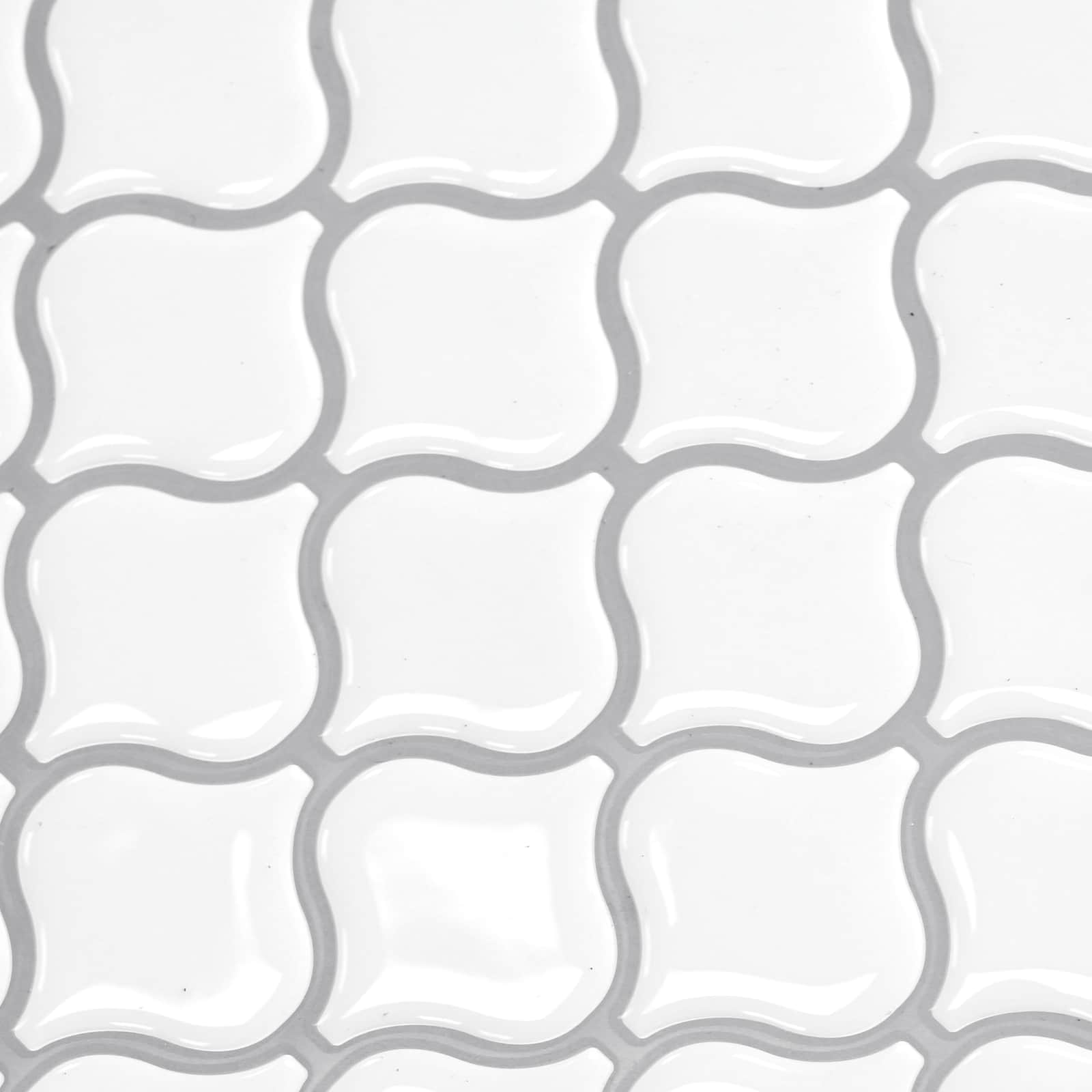 Lanturn ploča 10 pcs Bijela 27 x 27 cm Poliuretan i PET