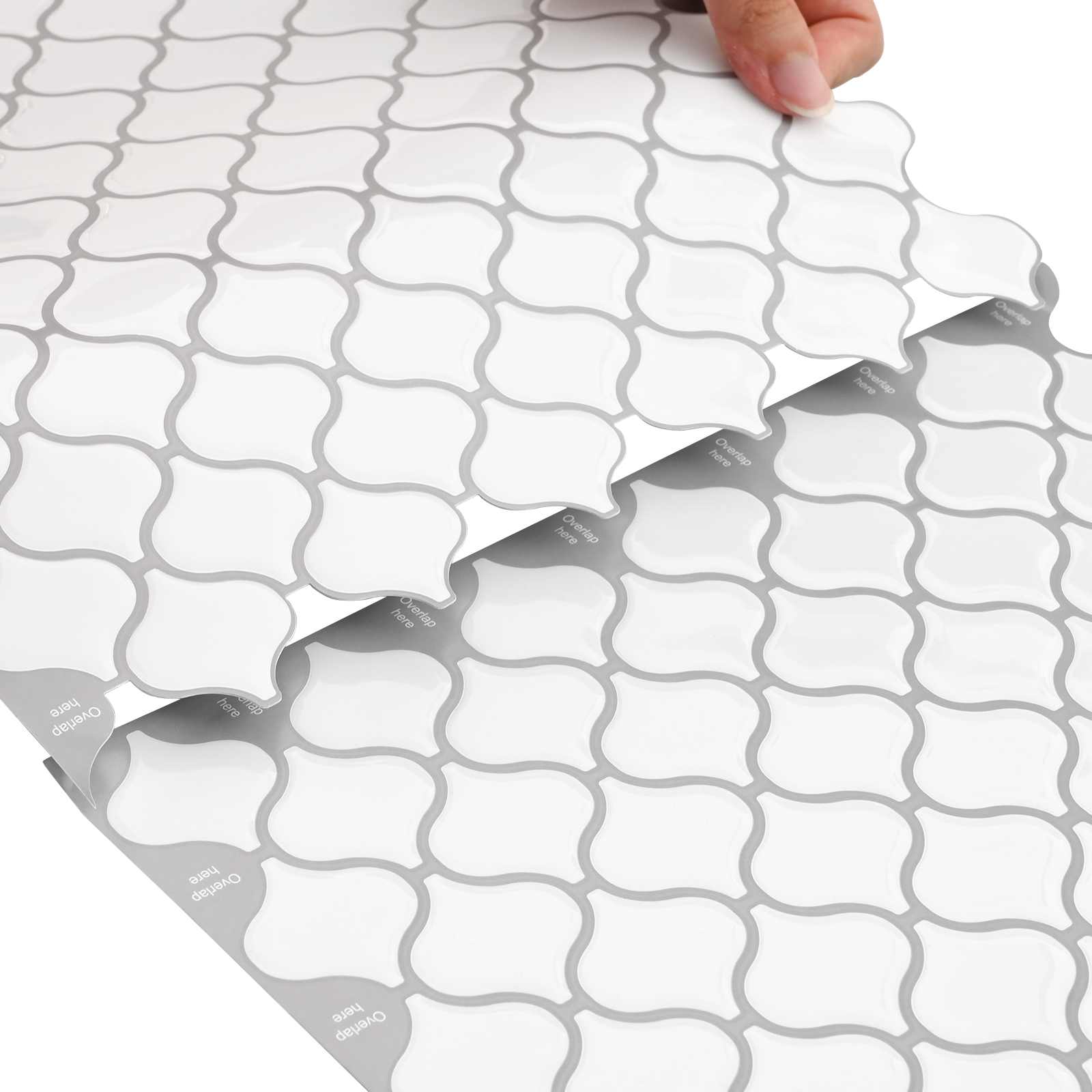 Lanturn ploča 50 pcs Bijela 27 x 27 cm Poliuretan i PET