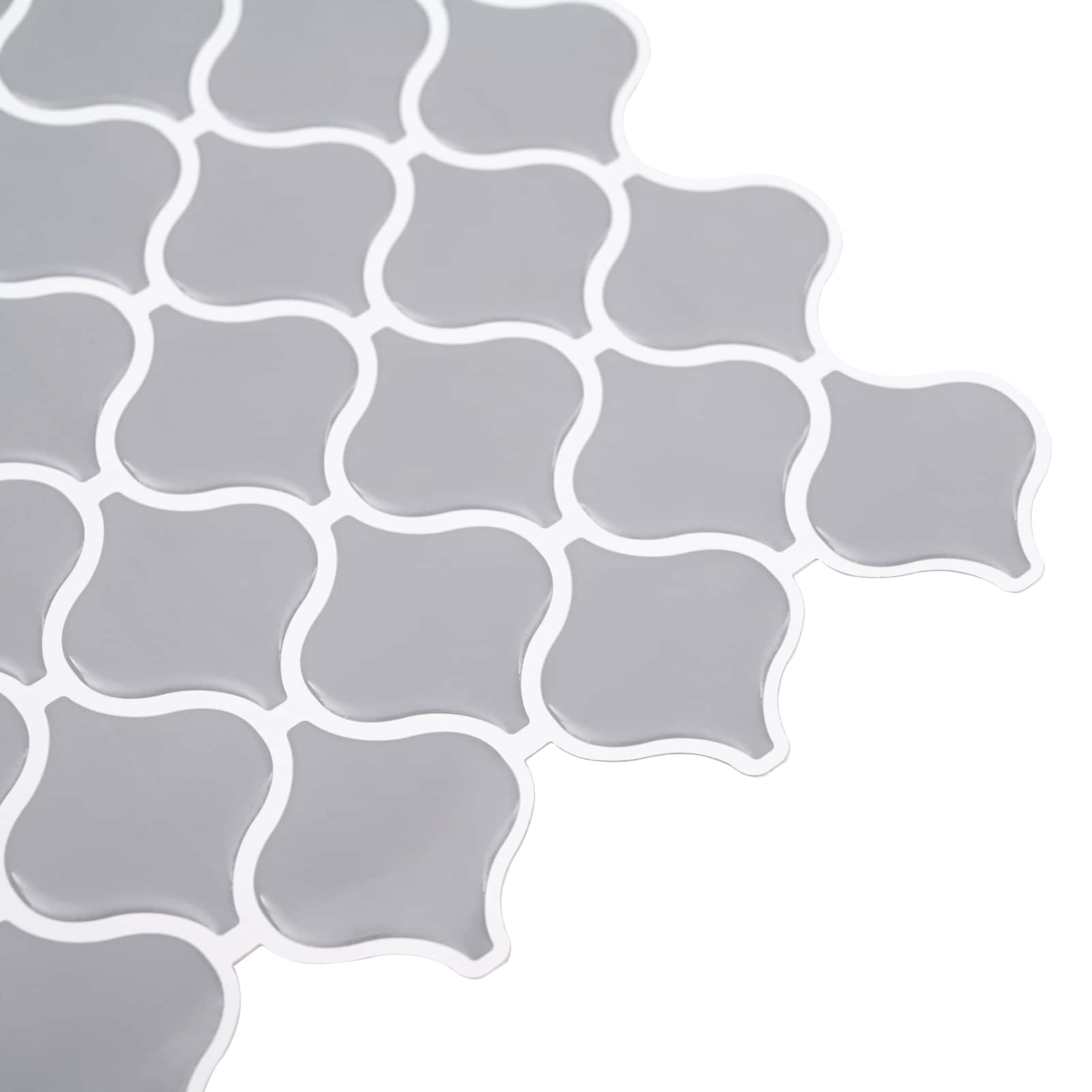 Lanturn ploča 20 pcs Siva 27 x 27 cm Poliuretan i PET