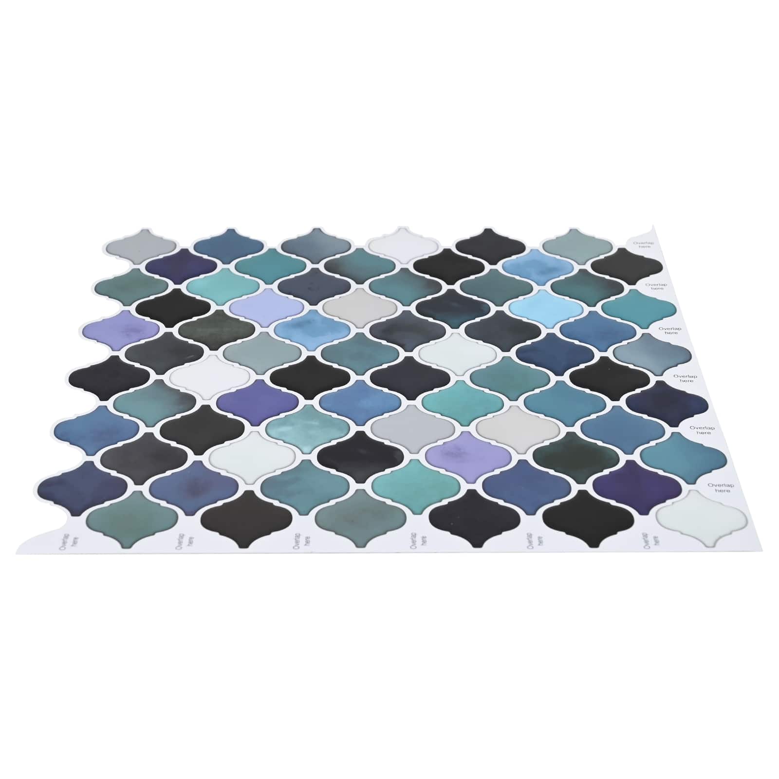 Lanturn ploča 10 pcs Plava Zelena 27 x 27 cm Poliuretan i PET