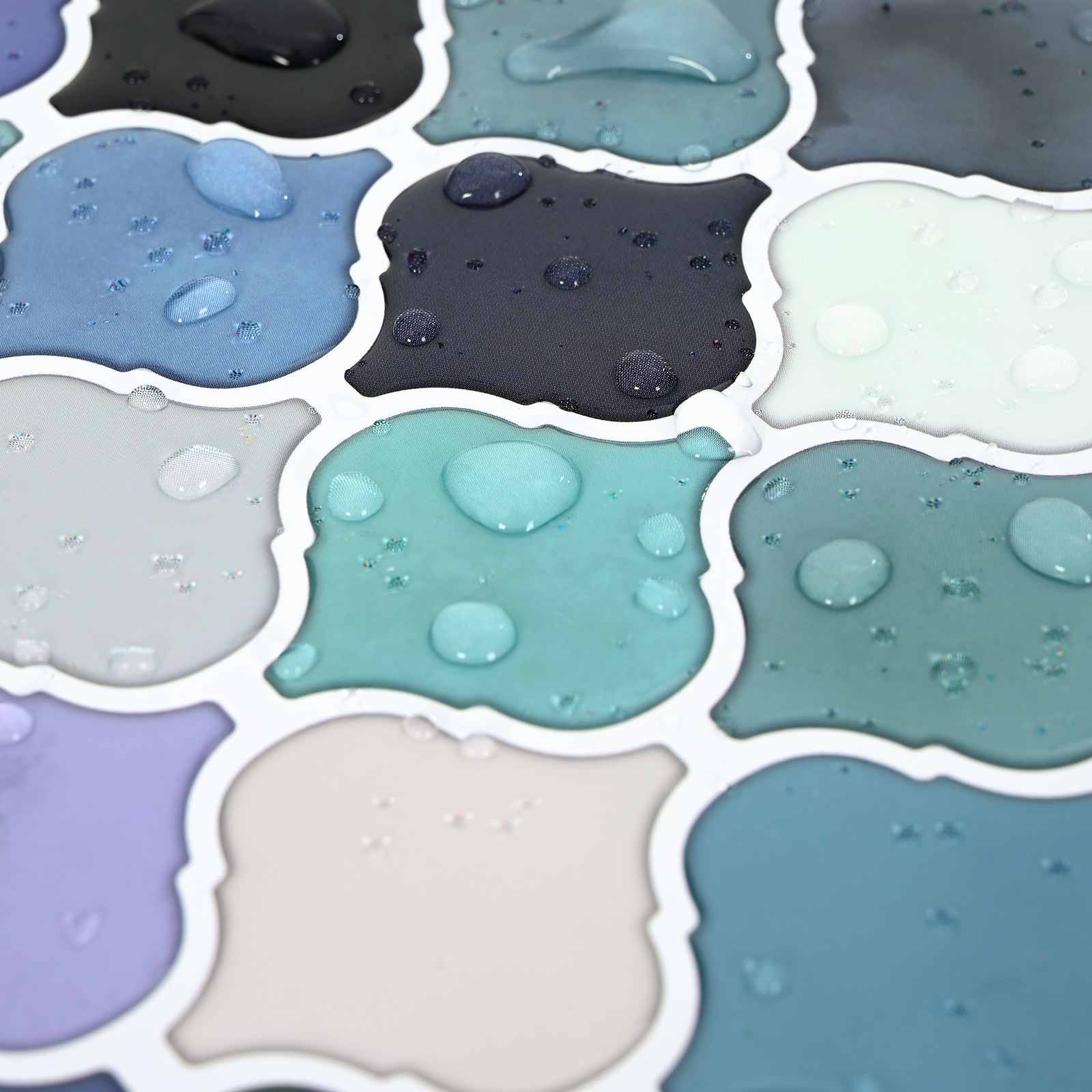 Lanturn ploča 20 pcs Plava Zelena 27 x 27 cm Poliuretan i PET