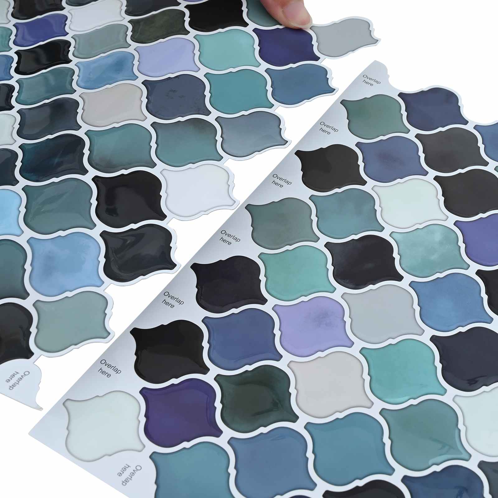 Lanturn ploča 50 pcs Plava Zelena 27 x 27 cm Poliuretan i PET