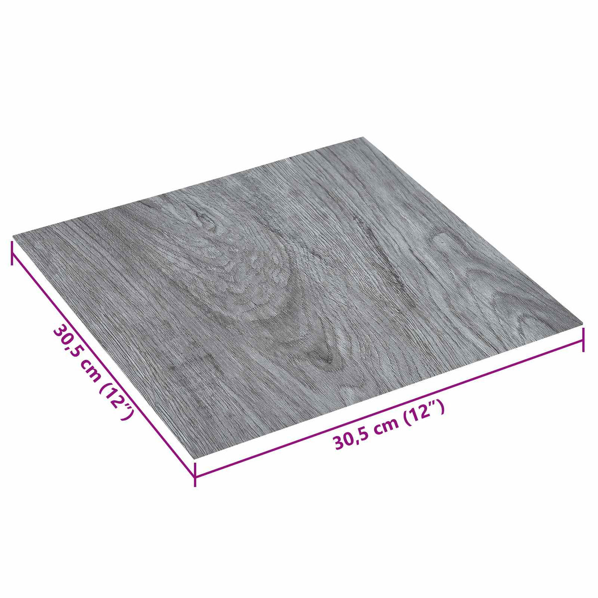 Samoljepljive Pločice za Pod Smeđa i antracit 30,5 x 30,5 cm