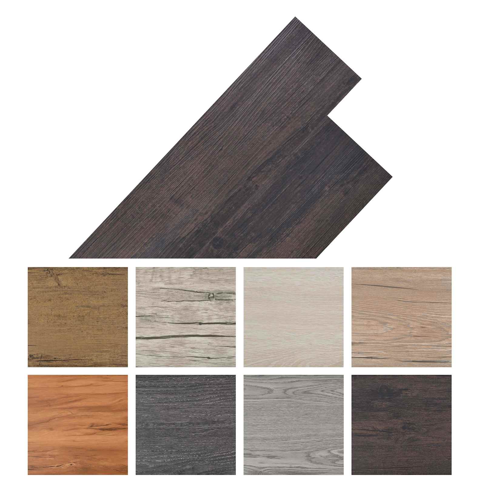 Samoljepljive PVC podne daske 30,5 x 61 cm 28 pcs PVC