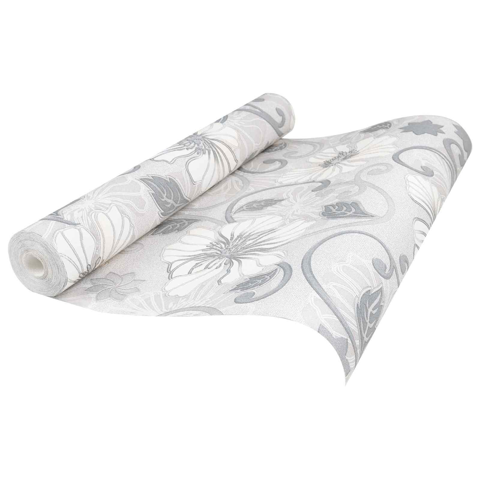 3D čvrsta tapeta Prugasti Cvijet 10 x 0,53 m N woven tkanina