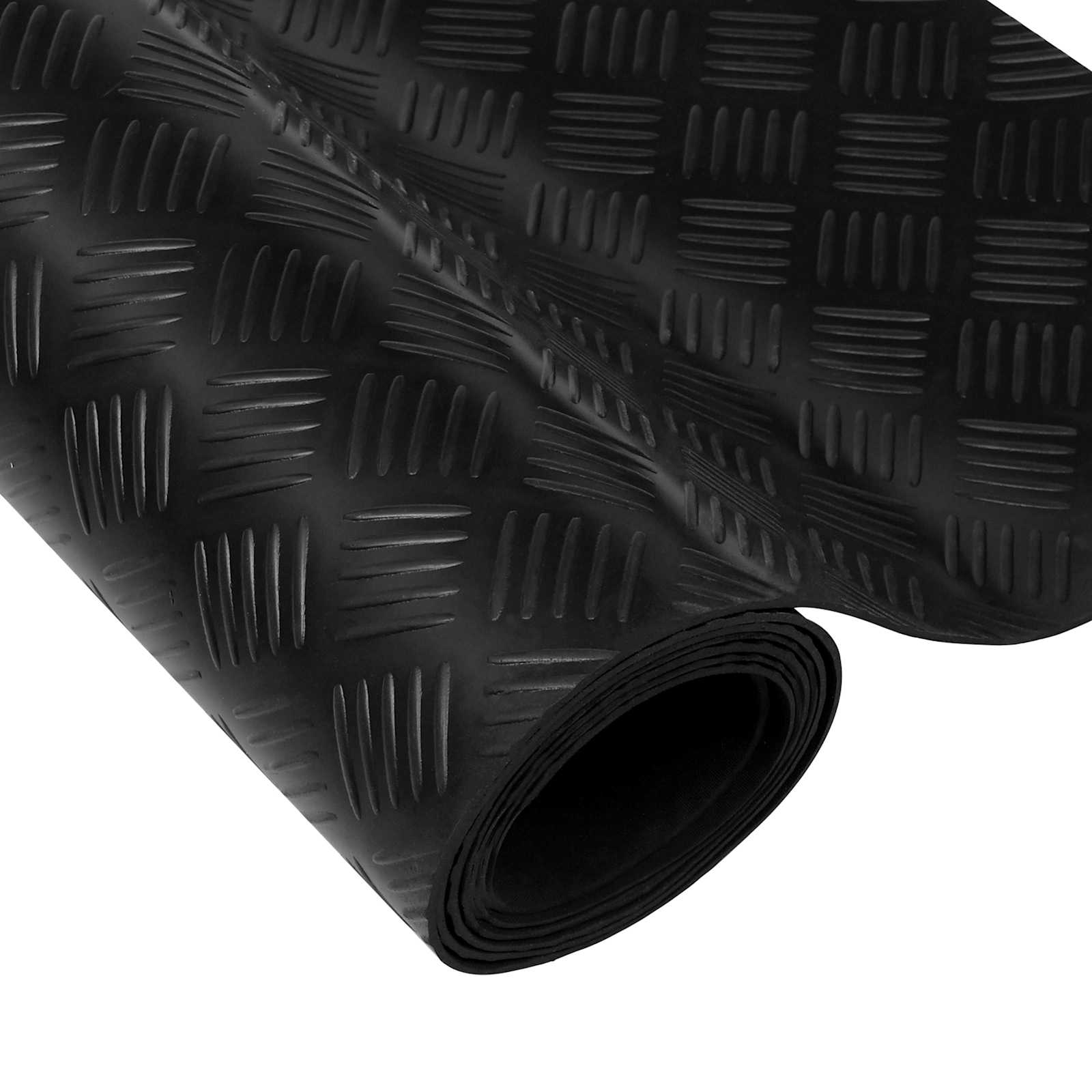 Podni mat Crna 1 x 5 m Guma