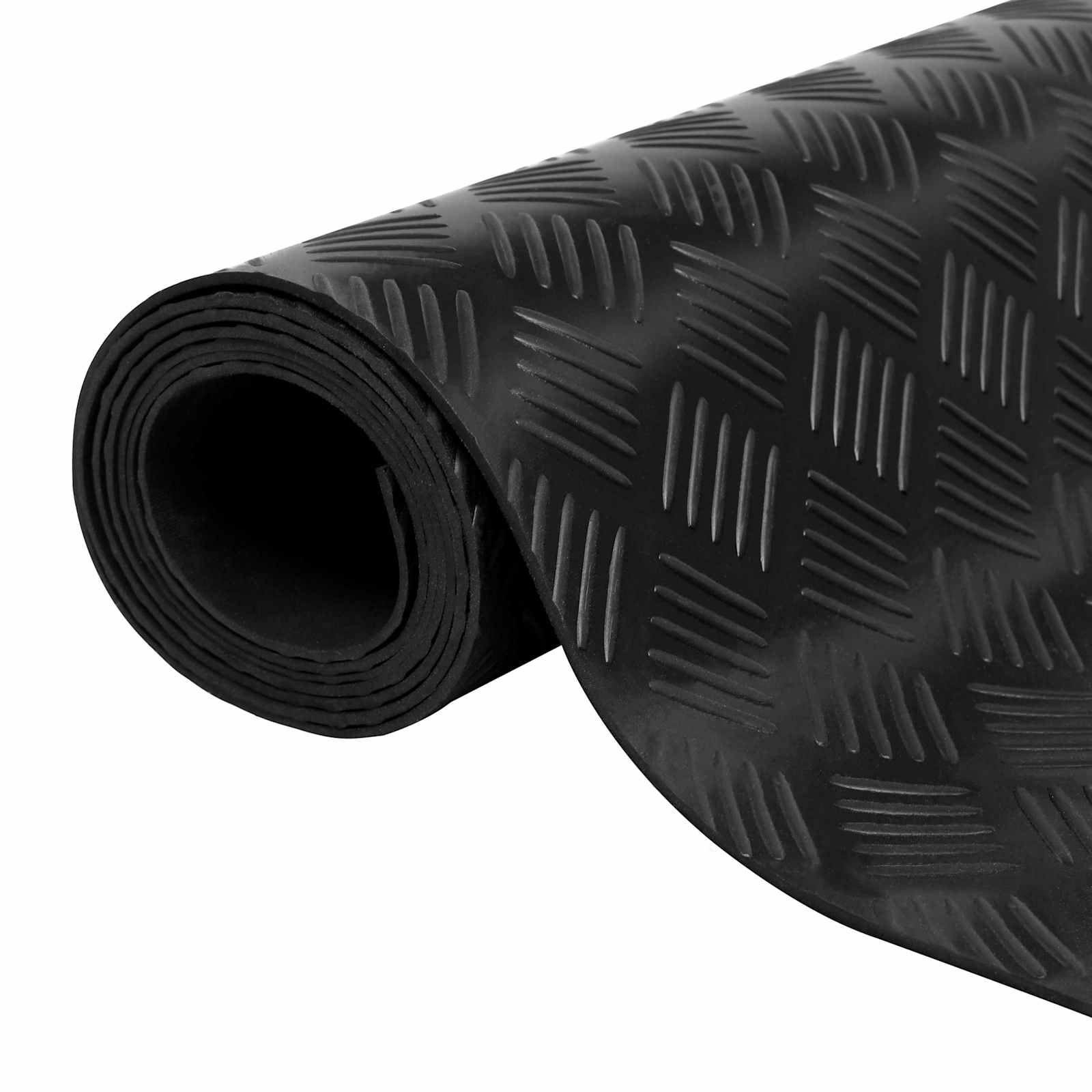 Podni mat Crna 1 x 5 m Guma