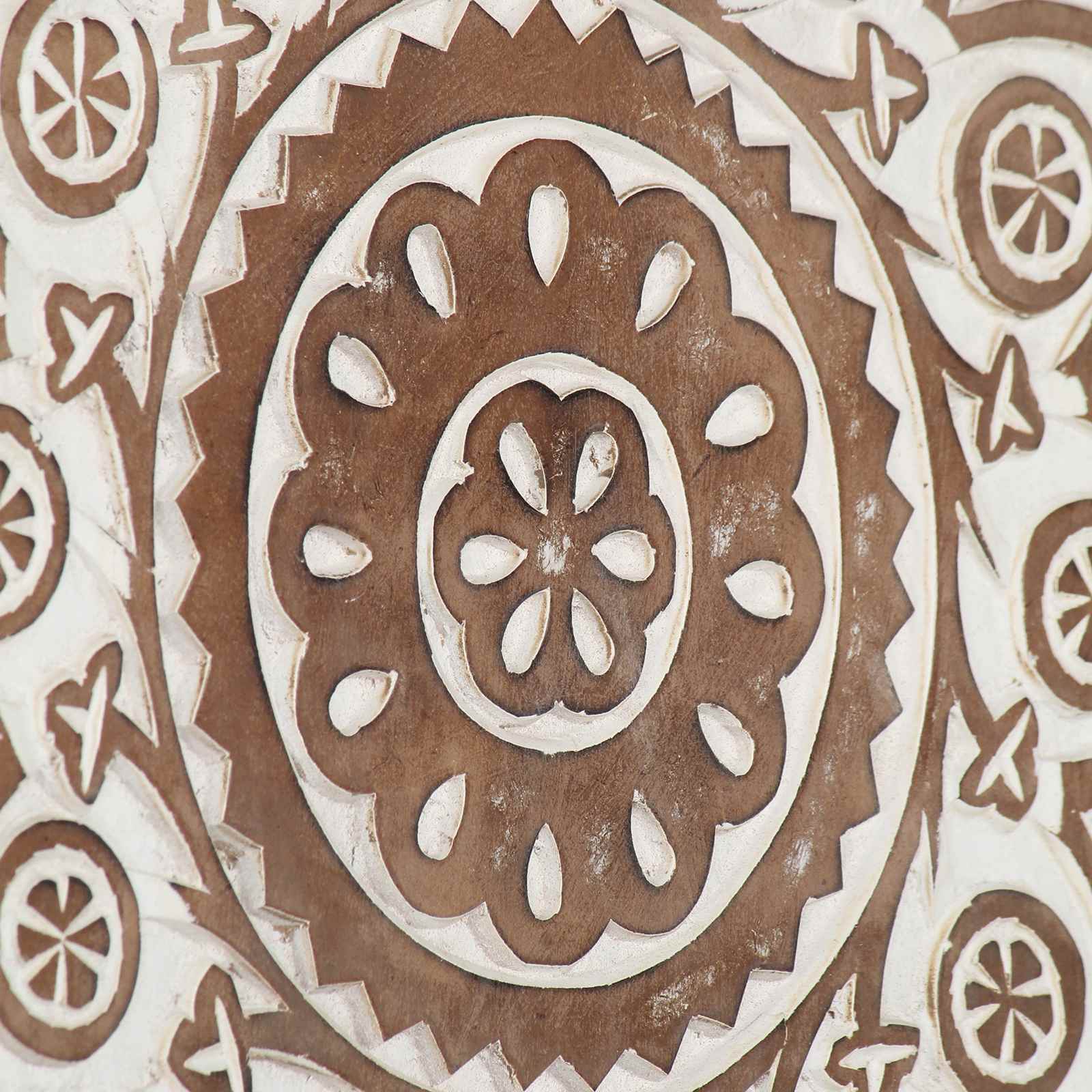 Umjetnički dekor 2 pcs Smeđa i bijela 40 x 40 x 1,5 cm