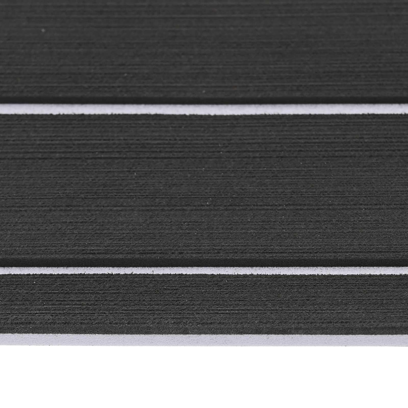 Prostirka za čamce Prugasti Tamno siva i bijela 240 x 90 cm EVA
