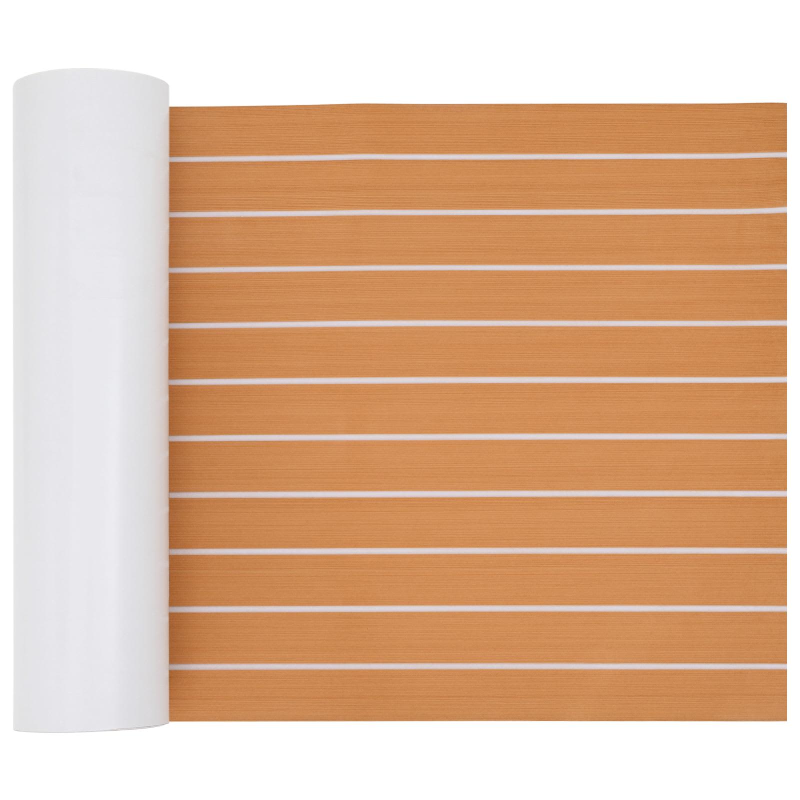 Prostirka za čamce Prugasti Smeđa i bijela 240 x 60 cm EVA