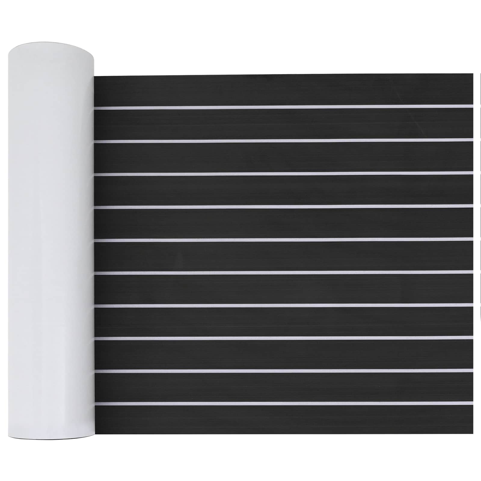 Prostirka za čamce Prugasti Tamno siva i bijela 240 x 60 cm EVA