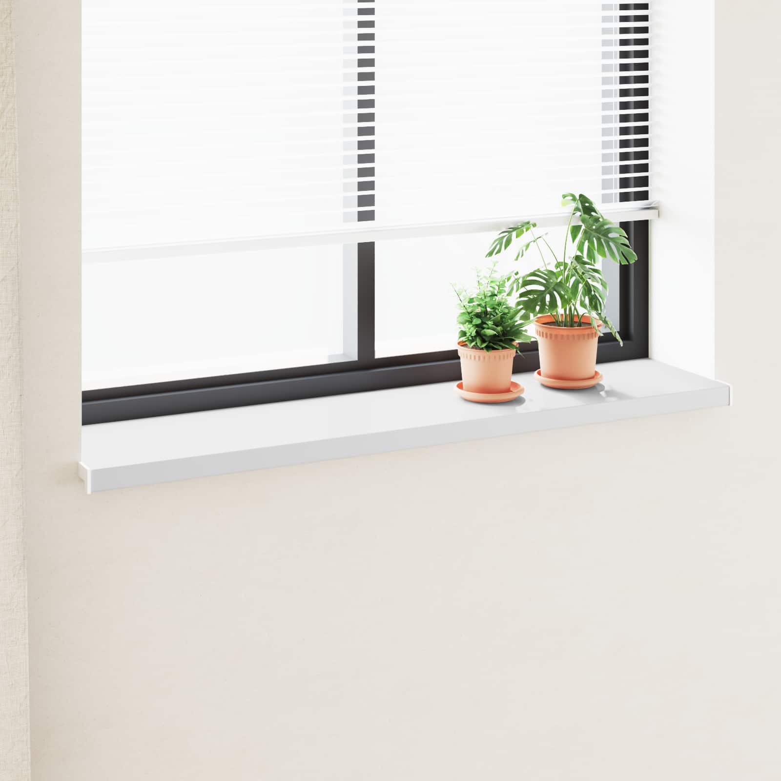 Prozorska klupčica Bijela 160 x 35 x 4,5 cm PVC