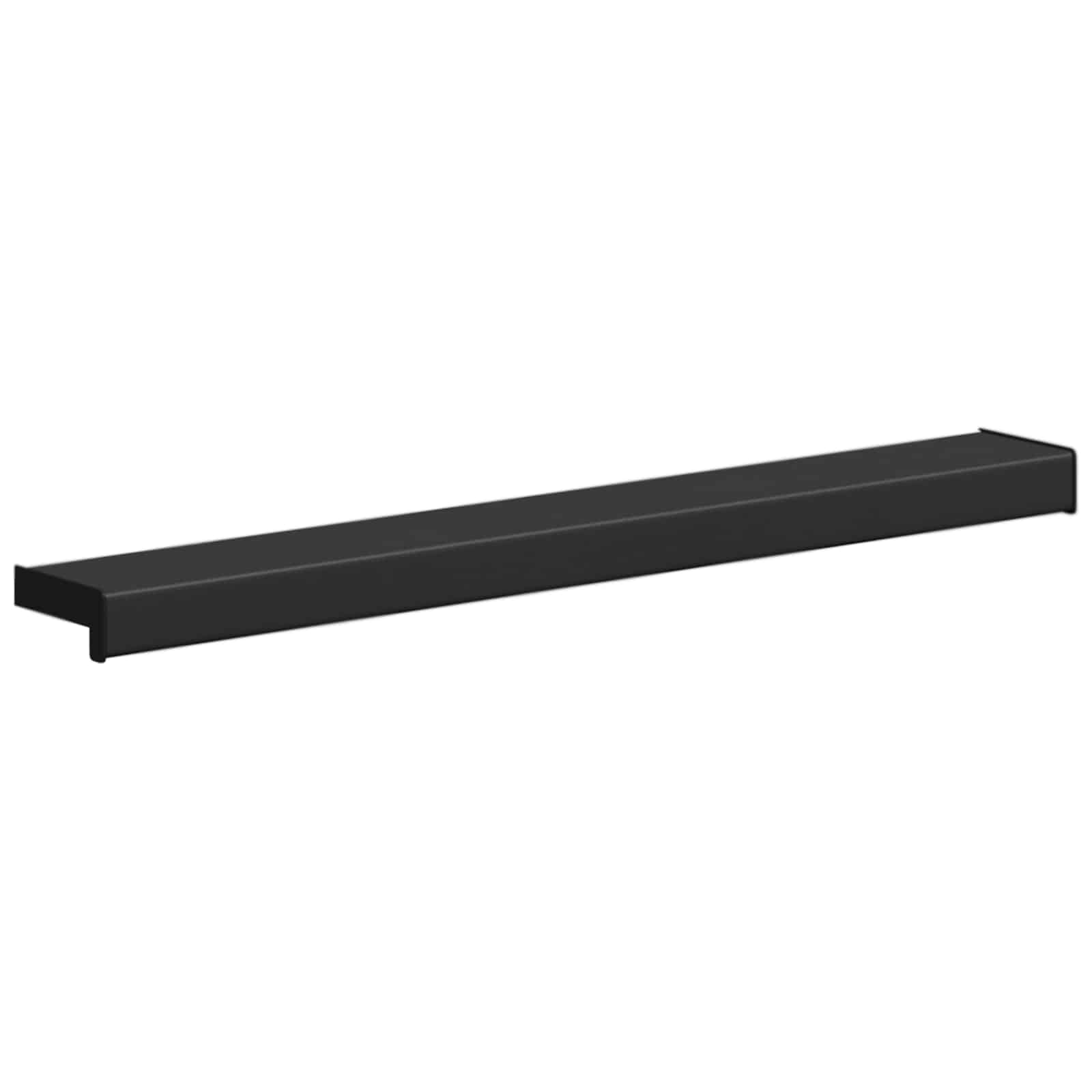 Prozorska klupčica Crno s drvenim uzorkom 80 x 10 x 4,5 cm PVC