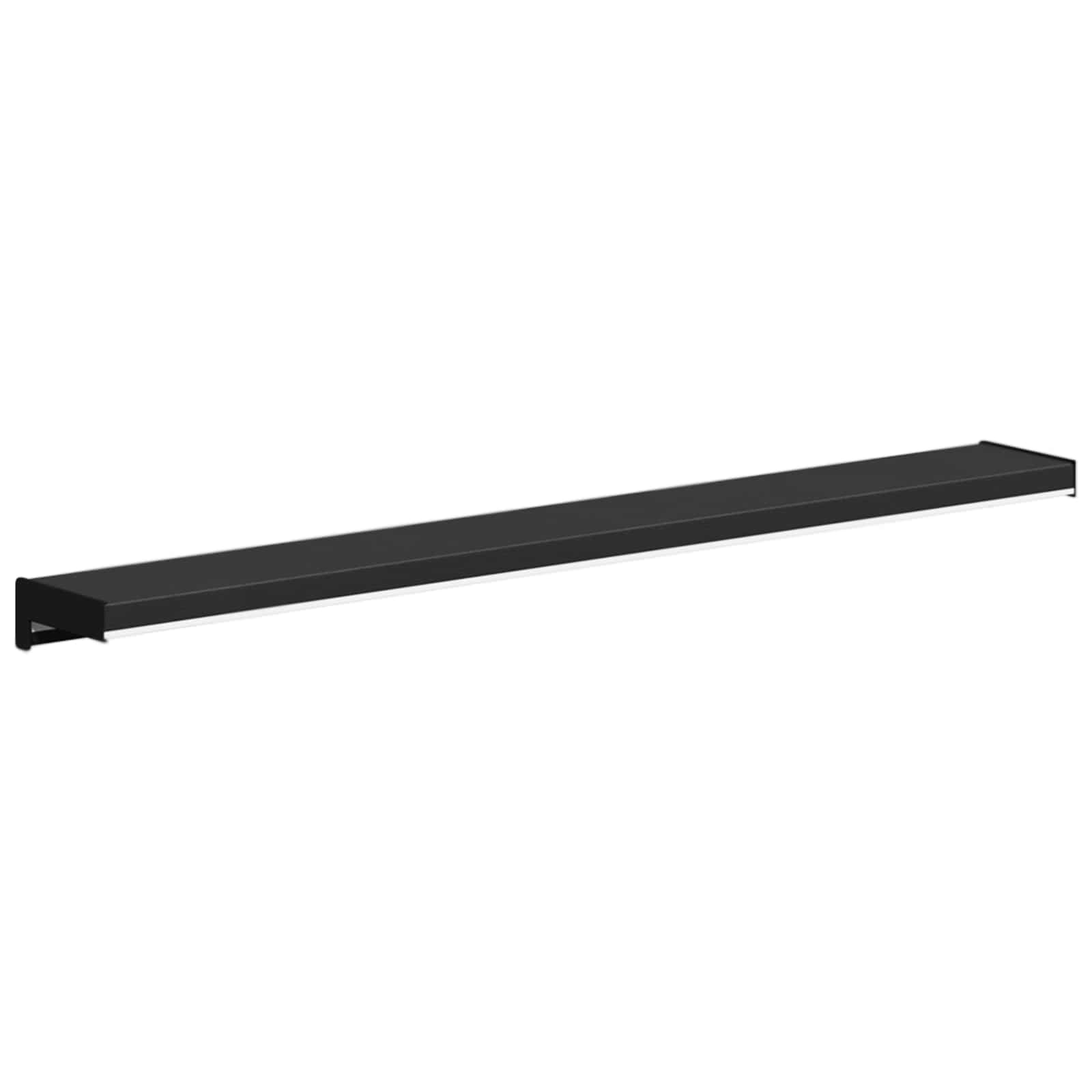 Prozorska klupčica Crno s drvenim uzorkom 80 x 15 x 4,5 cm PVC