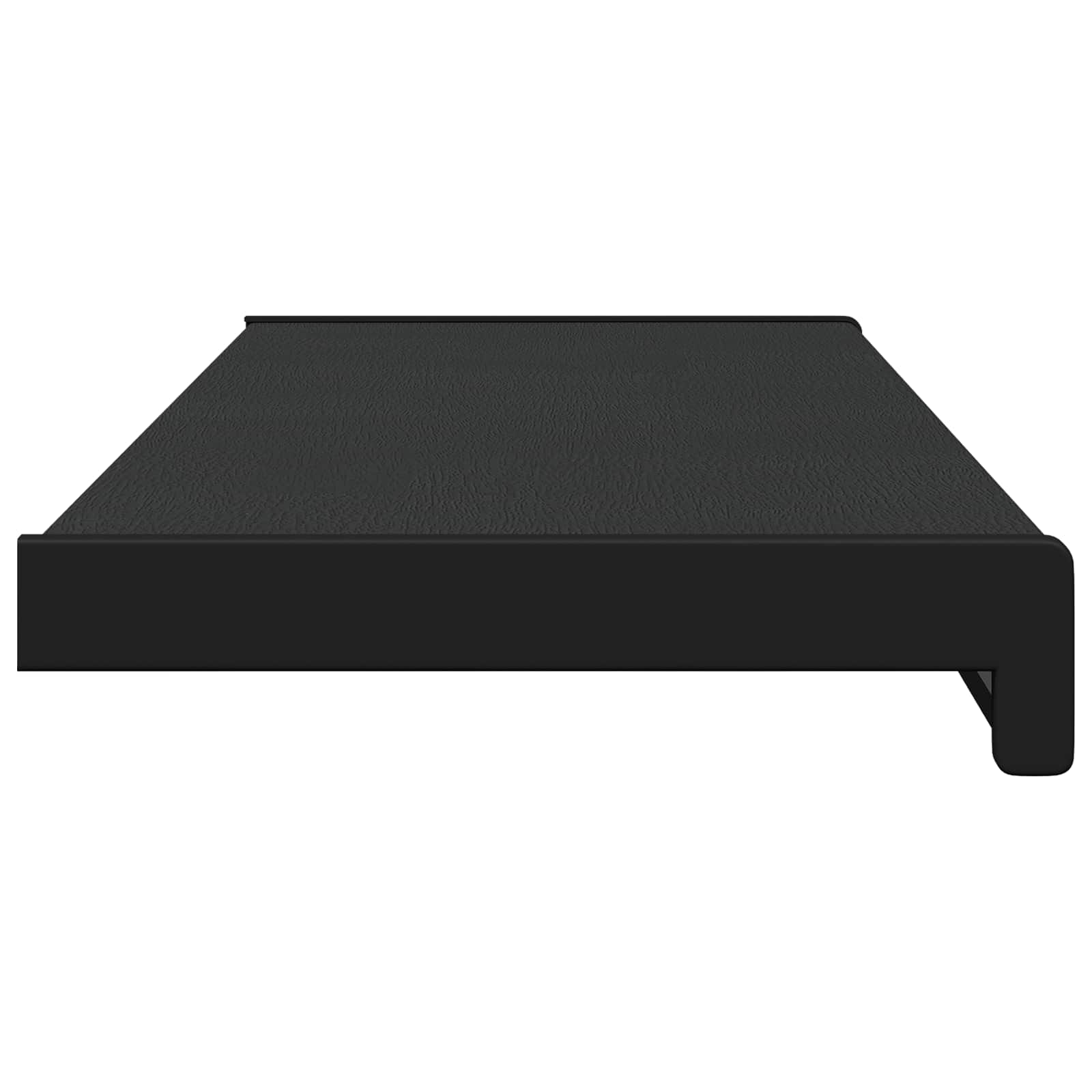 Prozorska klupčica Crno s drvenim uzorkom 80 x 20 x 4,5 cm PVC