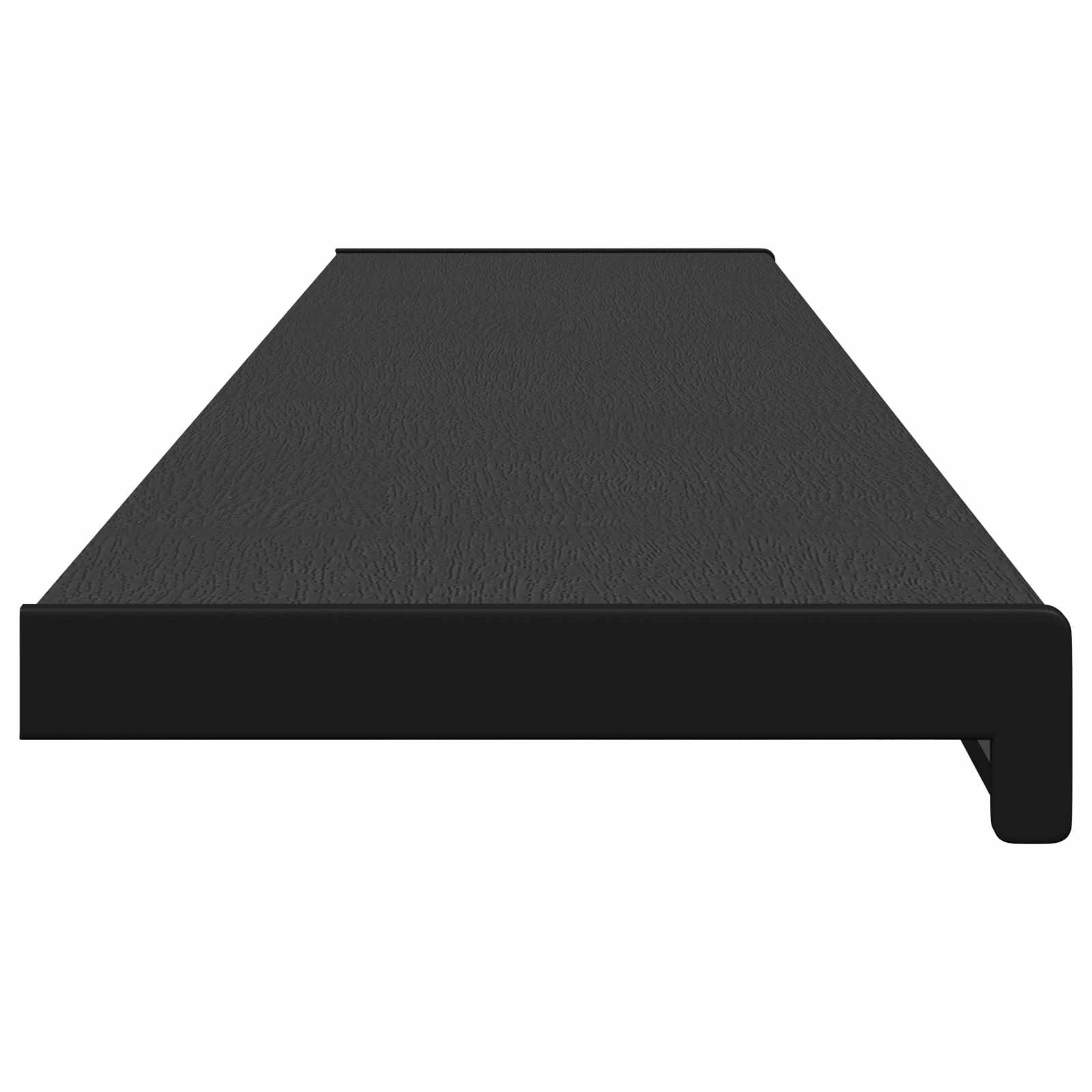 Prozorska klupčica Crno s drvenim uzorkom 140 x 20 x 4,5 cm PVC