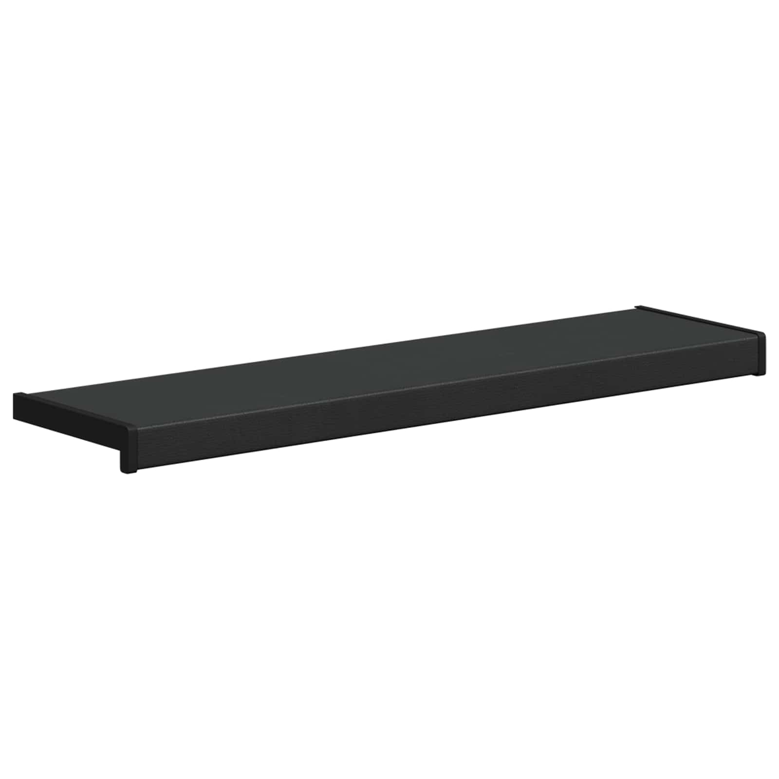 Prozorska klupčica Crno s drvenim uzorkom 100 x 25 x 4,5 cm PVC