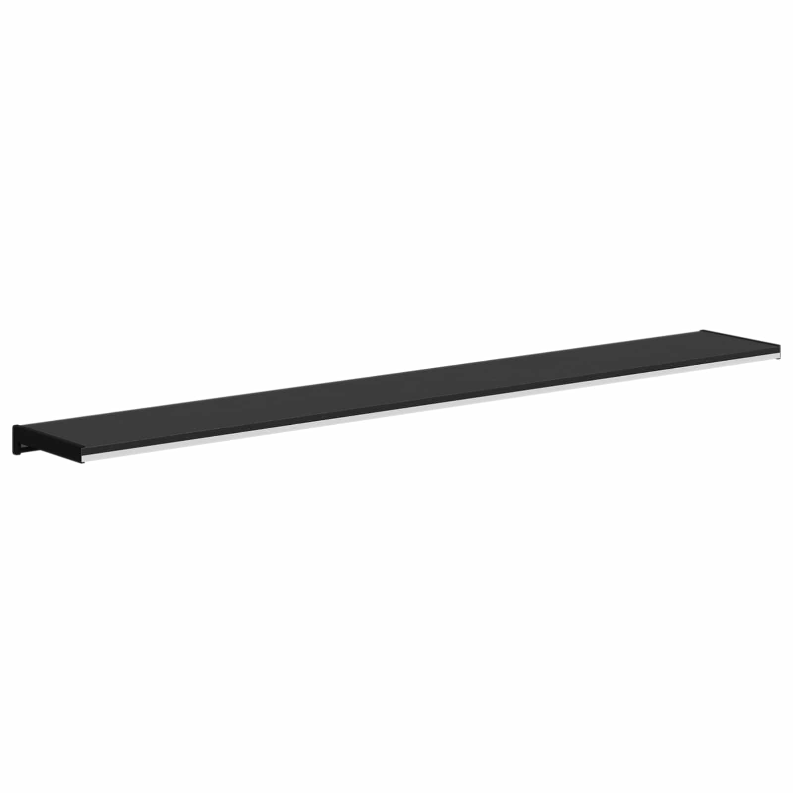 Prozorska klupčica Crno s drvenim uzorkom 120 x 25 x 4,5 cm PVC