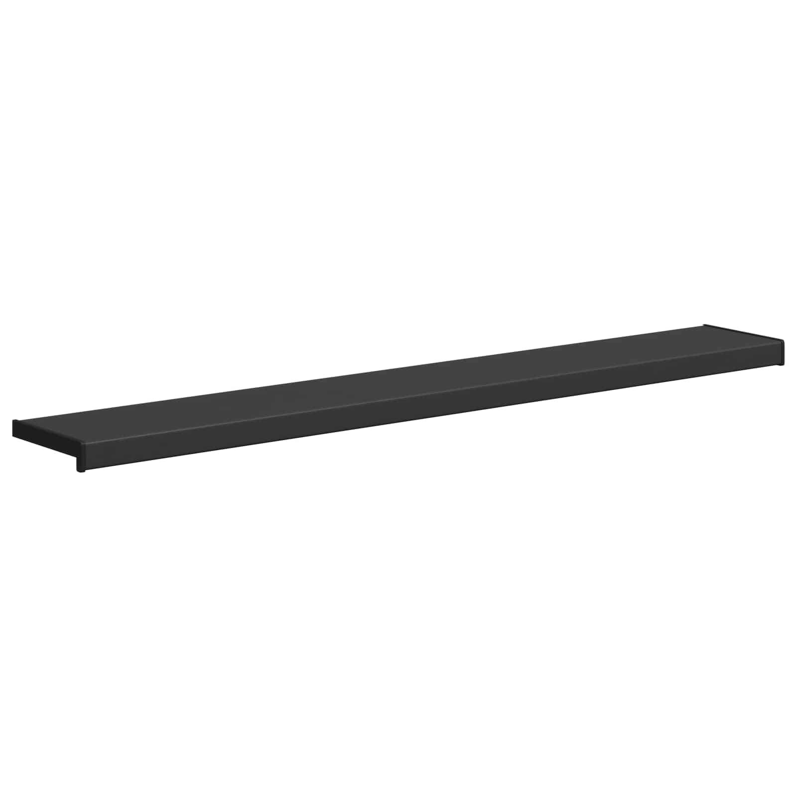 Prozorska klupčica Crno s drvenim uzorkom 160 x 25 x 4,5 cm PVC