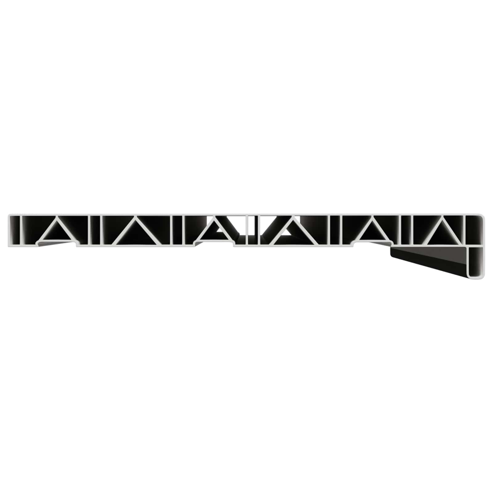 Prozorska klupčica Crno s drvenim uzorkom 60 x 30 x 4,5 cm PVC
