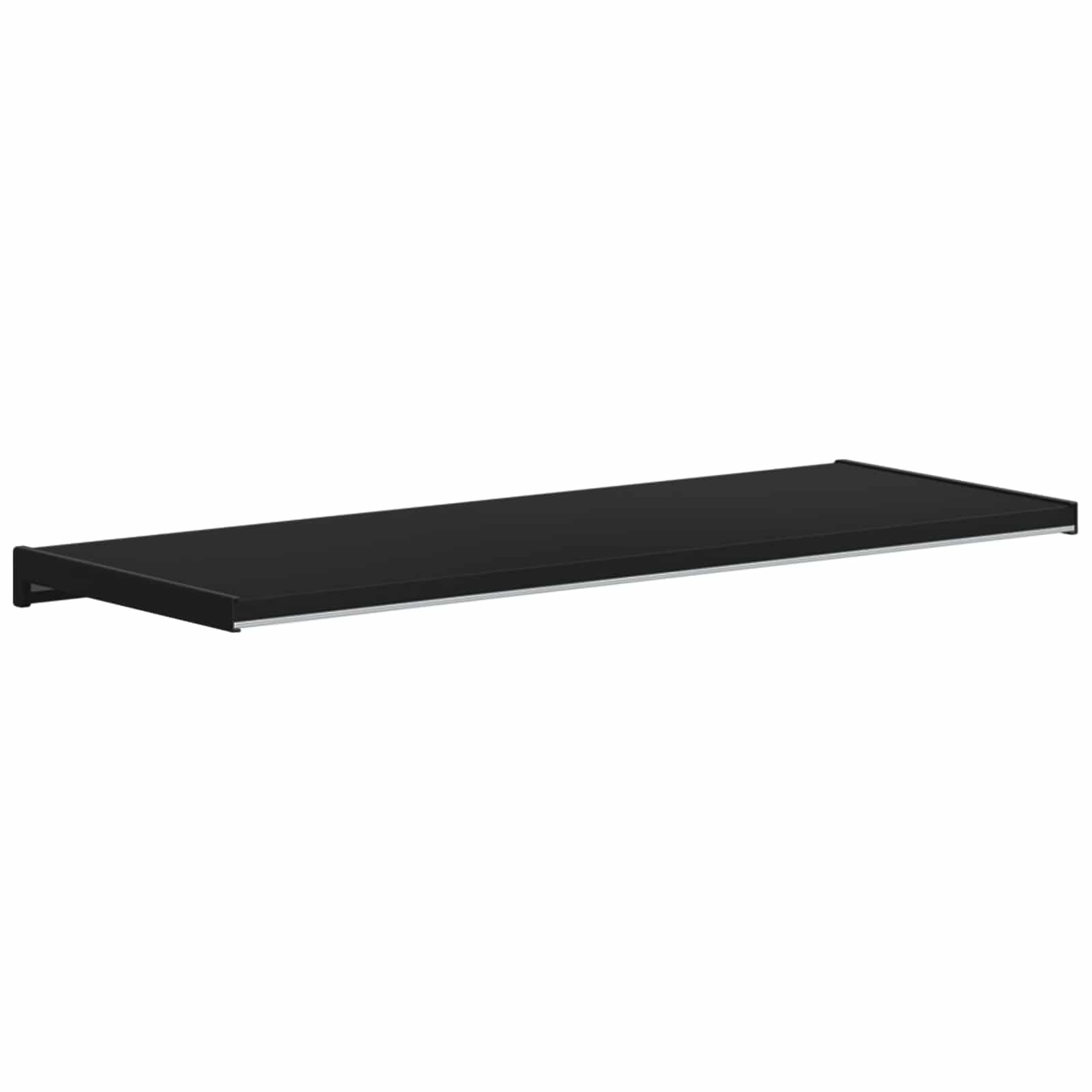 Prozorska klupčica Crno s drvenim uzorkom 80 x 30 x 4,5 cm PVC