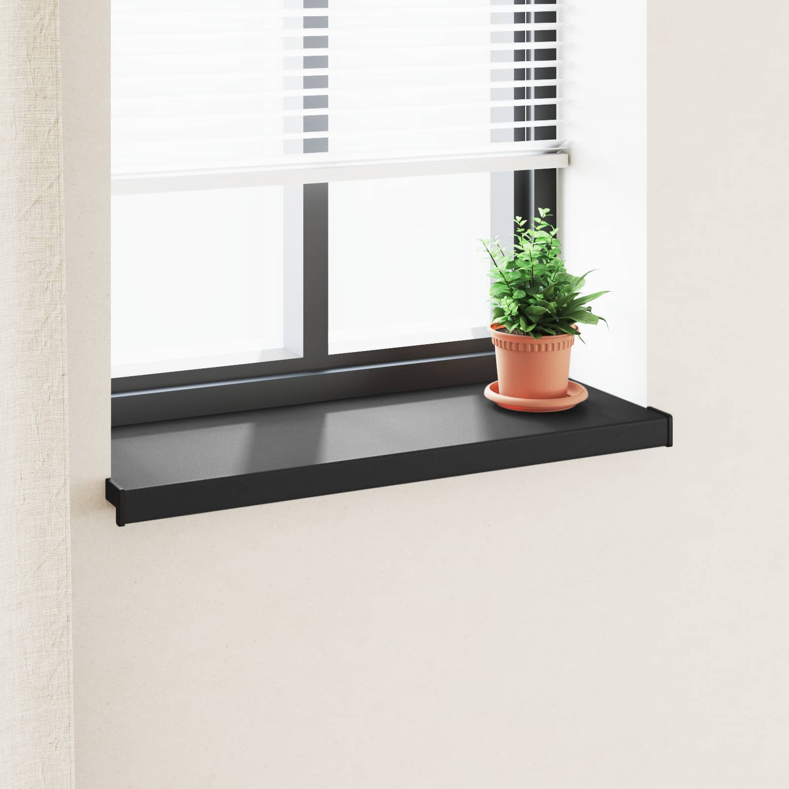 Prozorska klupčica Crno s drvenim uzorkom 100 x 30 x 4,5 cm PVC