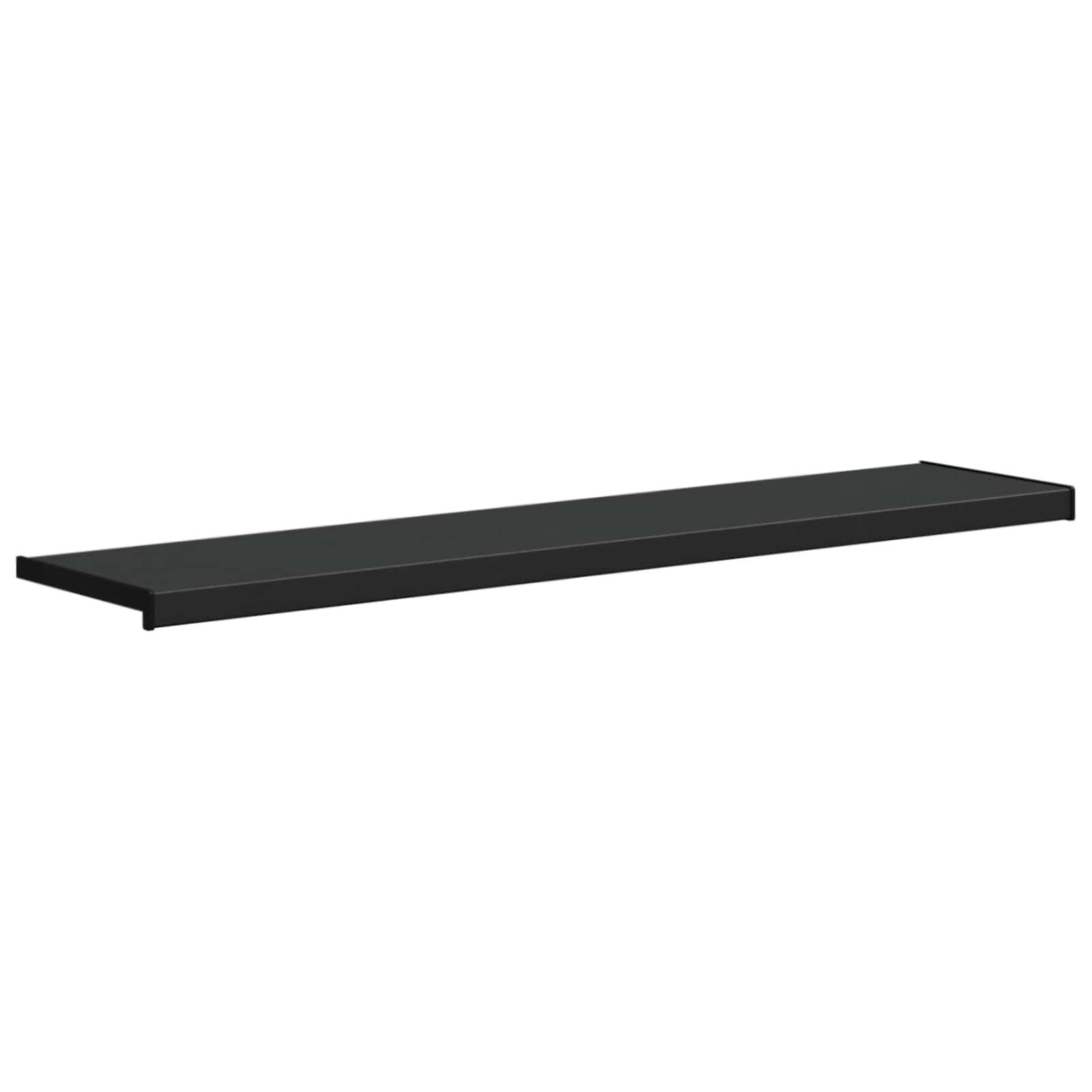 Prozorska klupčica Crno s drvenim uzorkom 140 x 30 x 4,5 cm PVC