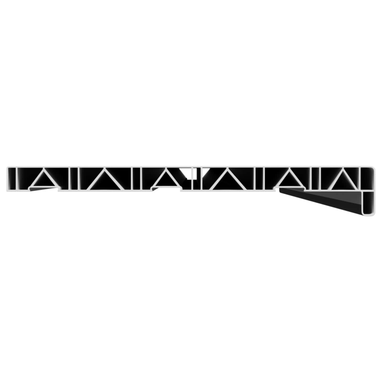 Prozorska klupčica Crno s drvenim uzorkom 160 x 30 x 4,5 cm PVC