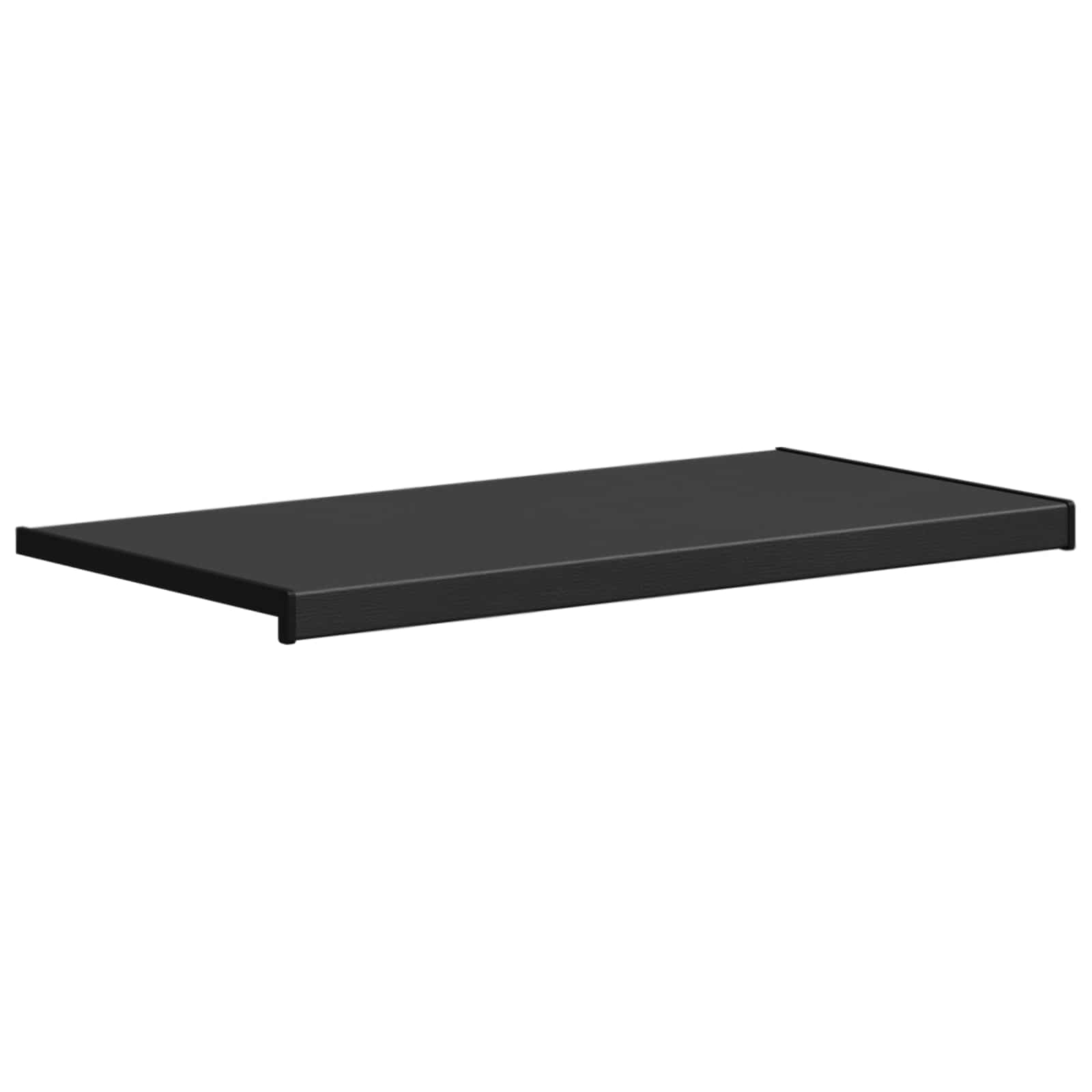 Prozorska klupčica Crno s drvenim uzorkom 100 x 40 x 4,5 cm PVC