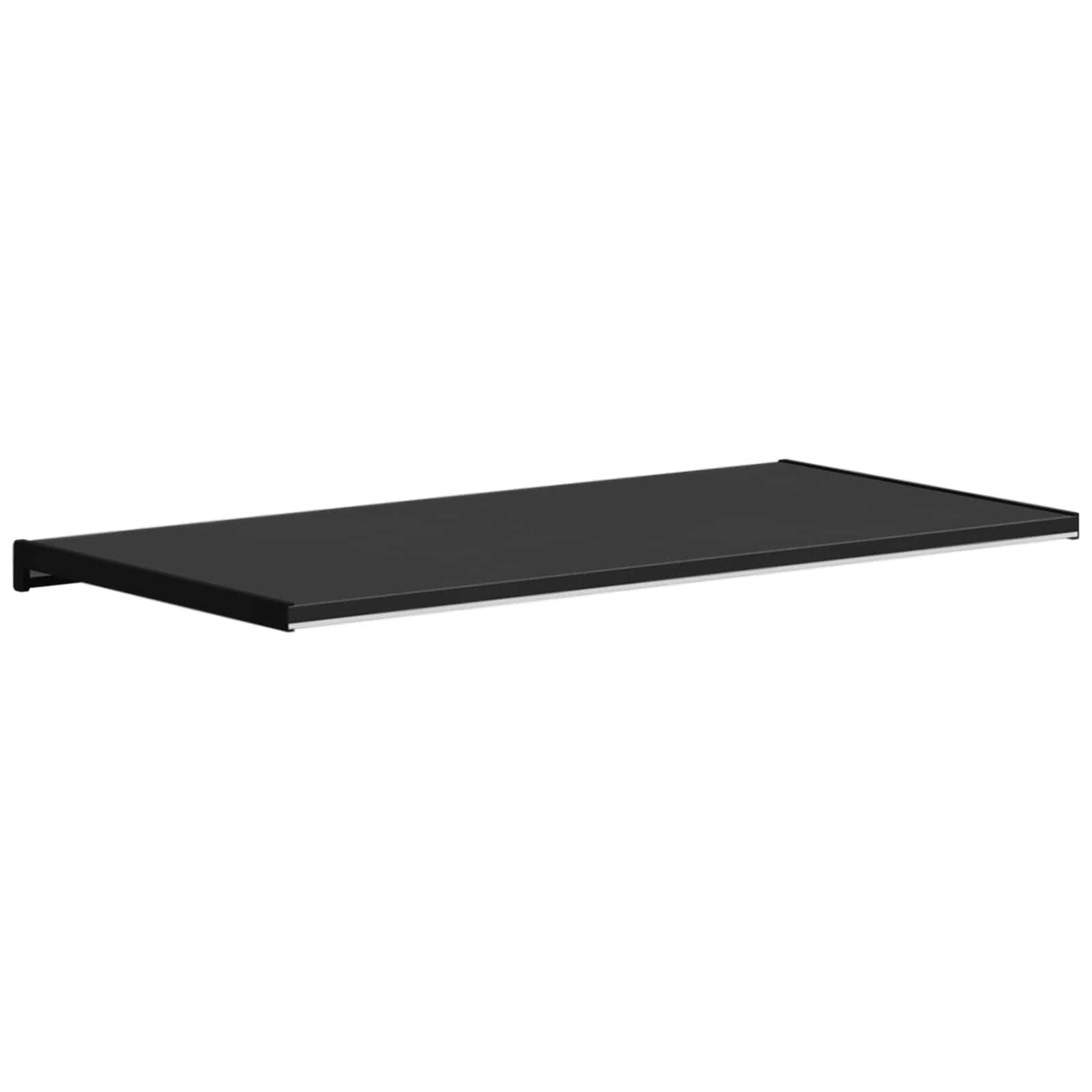 Prozorska klupčica Crno s drvenim uzorkom 60 x 45 x 4,5 cm PVC