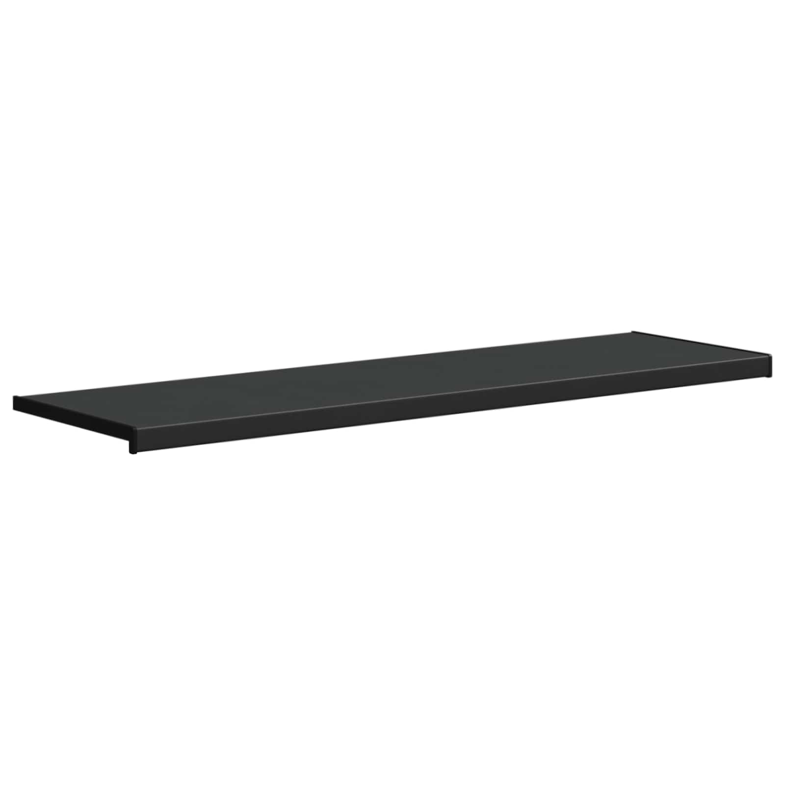Prozorska klupčica Crno s drvenim uzorkom 140 x 45 x 4,5 cm PVC