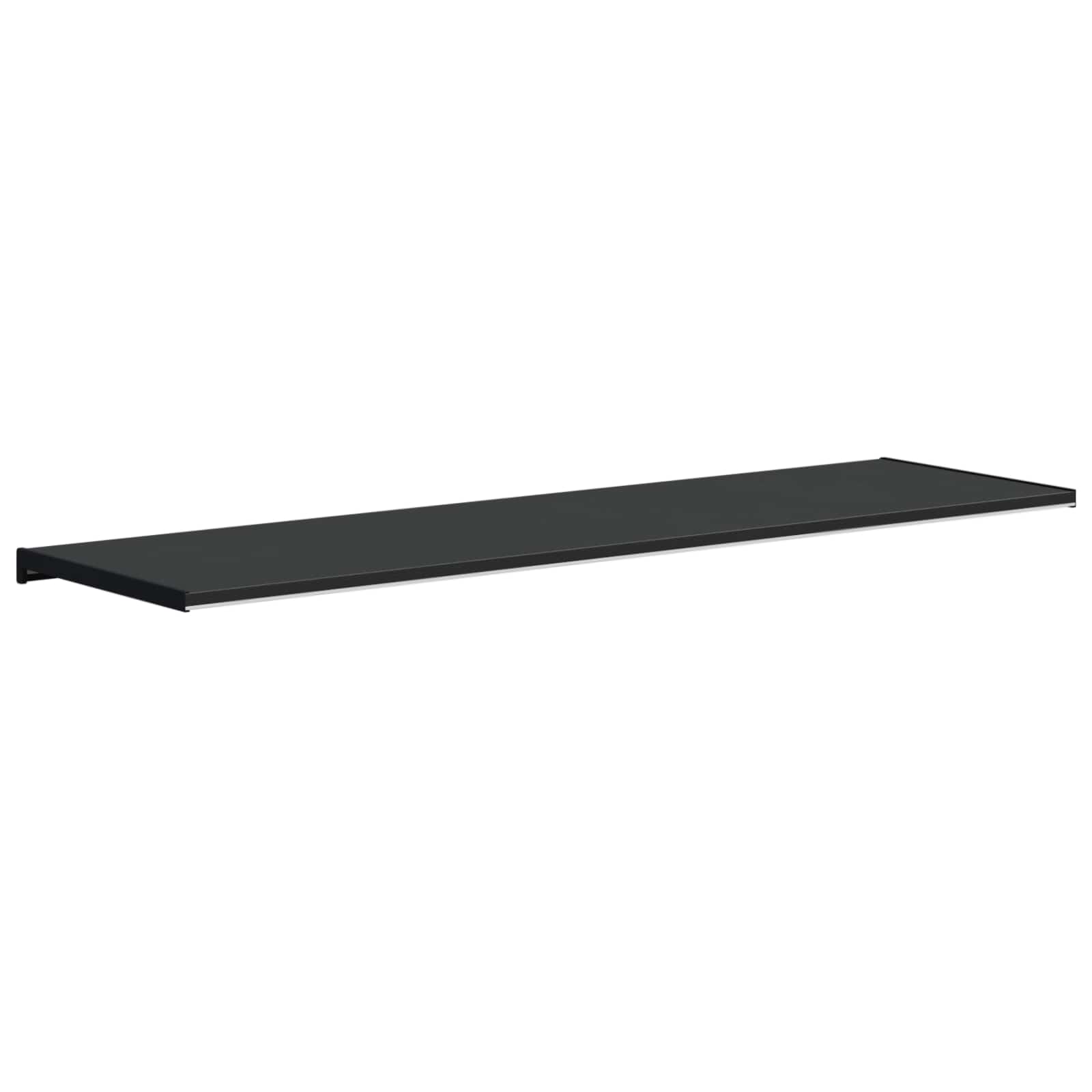 Prozorska klupčica Crno s drvenim uzorkom 140 x 45 x 4,5 cm PVC