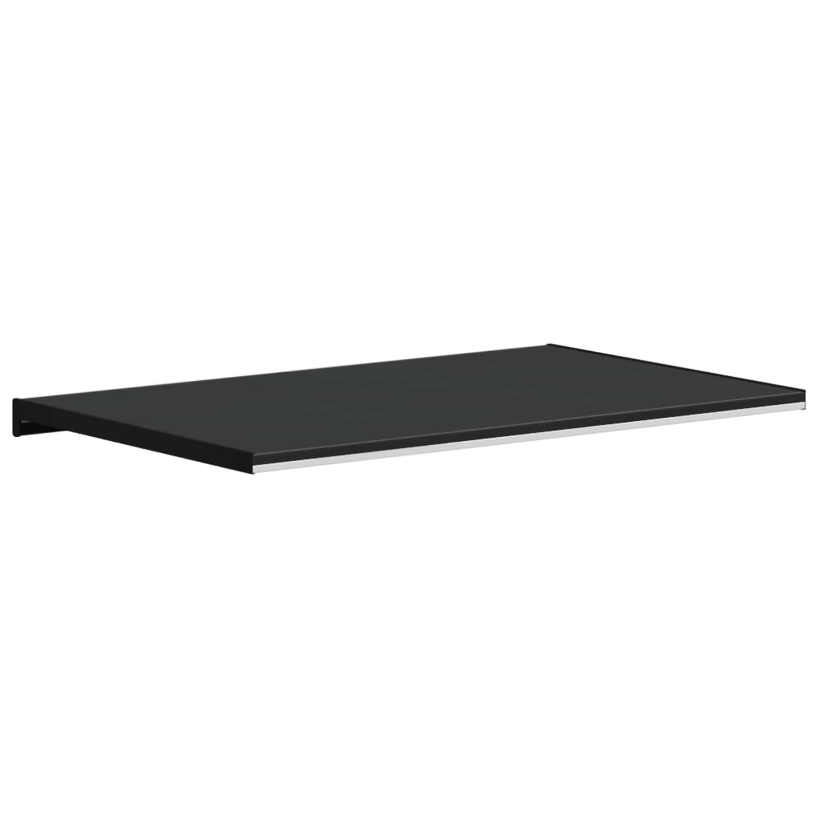 Prozorska klupčica Crno s drvenim uzorkom 60 x 50 x 4,5 cm PVC
