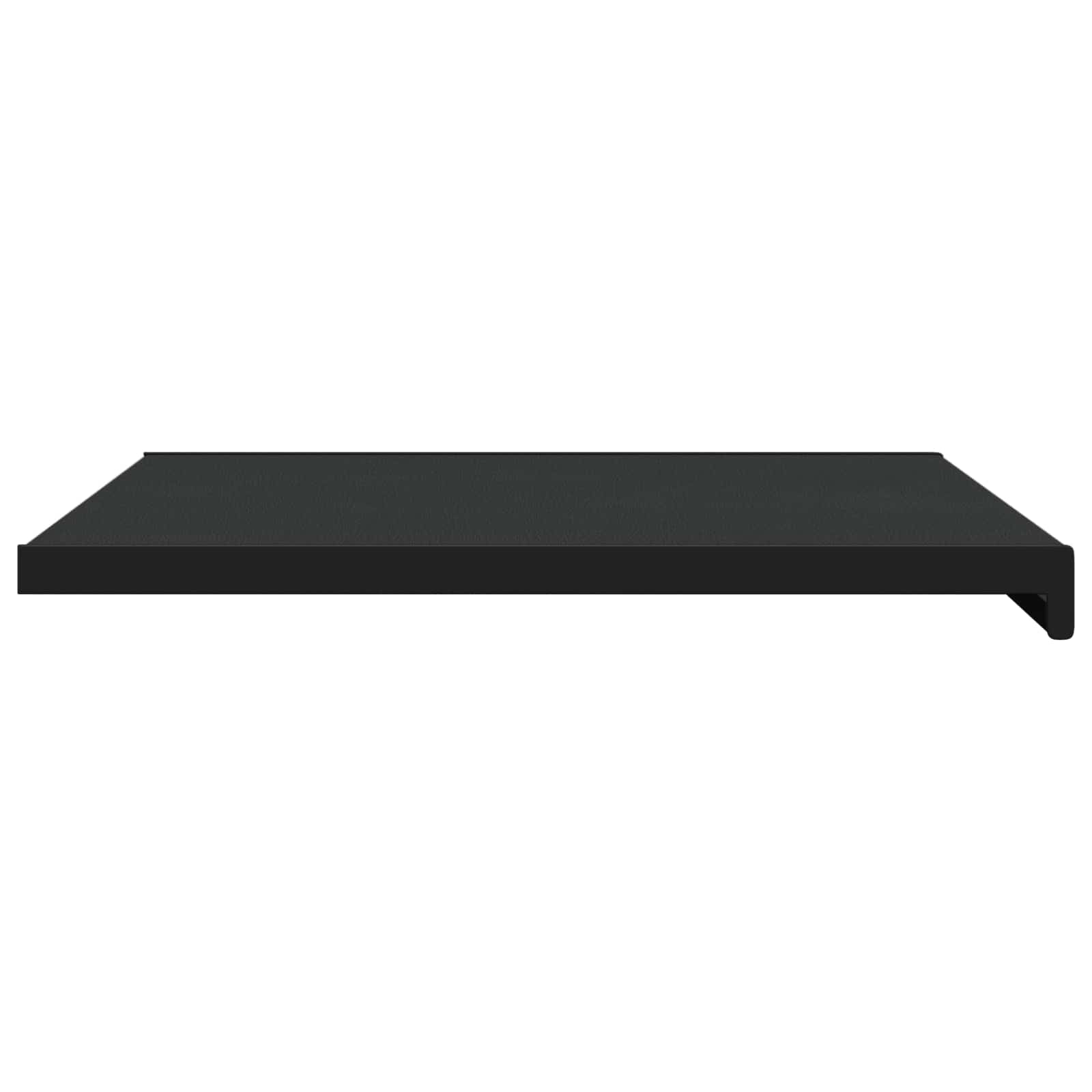 Prozorska klupčica Crno s drvenim uzorkom 80 x 50 x 4,5 cm PVC