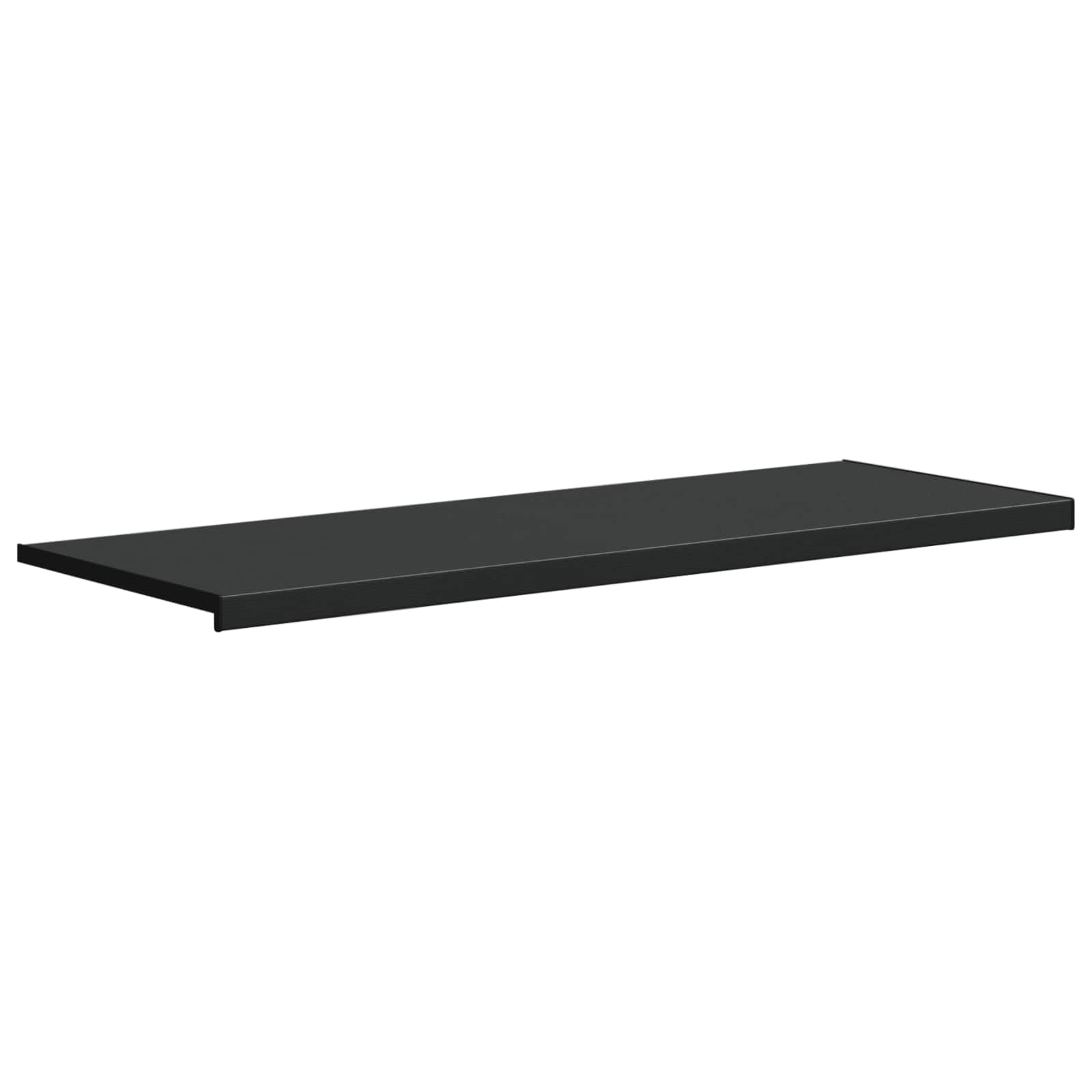 Prozorska klupčica Crno s drvenim uzorkom 140 x 50 x 4,5 cm PVC