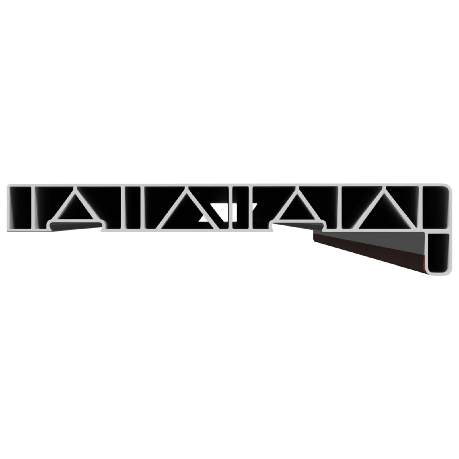 Prozorska klupčica Smeđe drvo 120 x 20 x 4,5 cm PVC