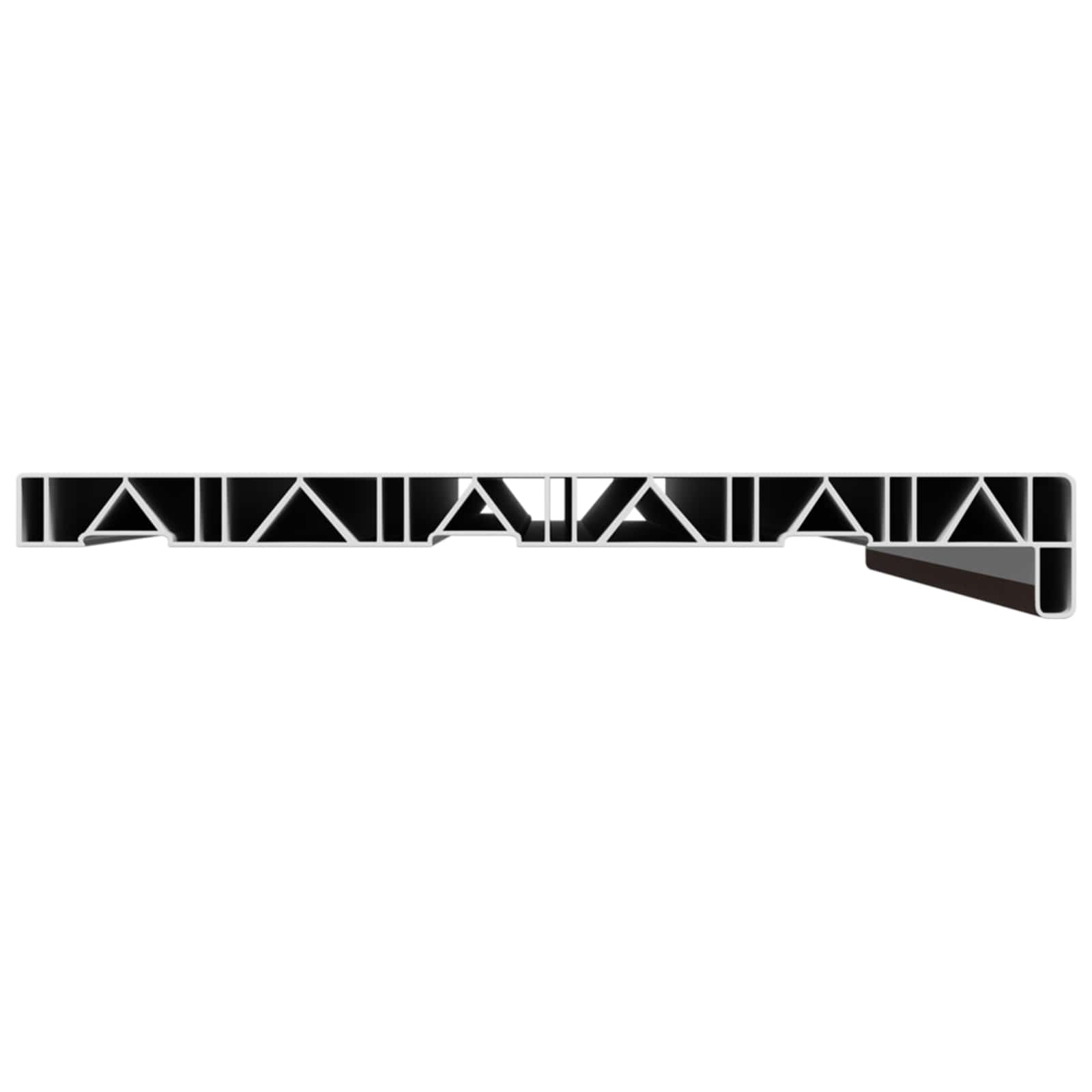 Prozorska klupčica Smeđe drvo 80 x 30 x 4,5 cm PVC